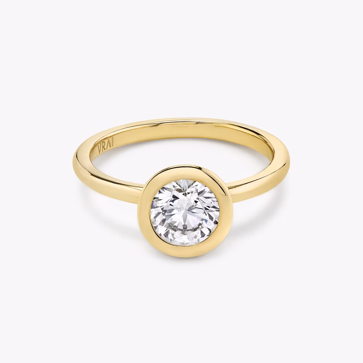 Bezel Round Brilliant Ring