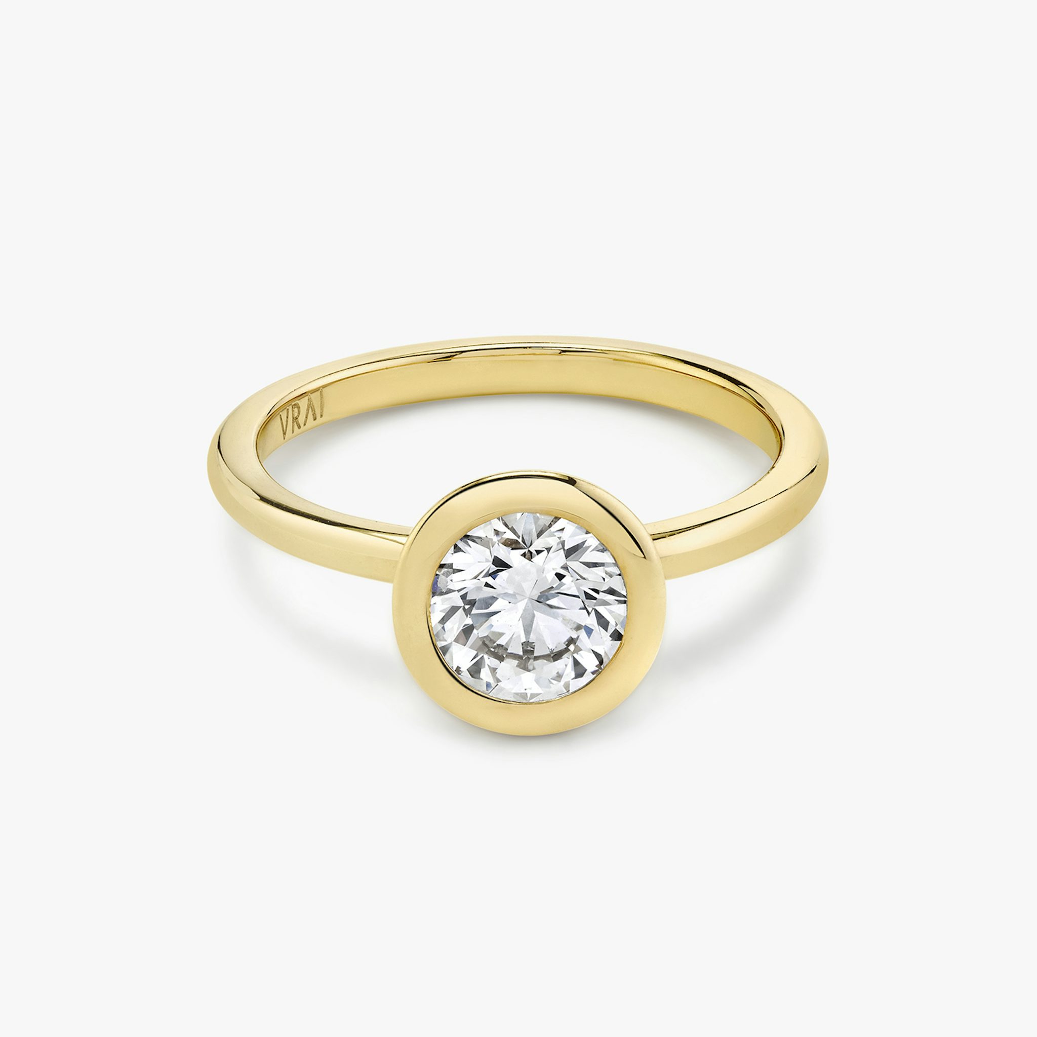 Bezel Round Brilliant Ring