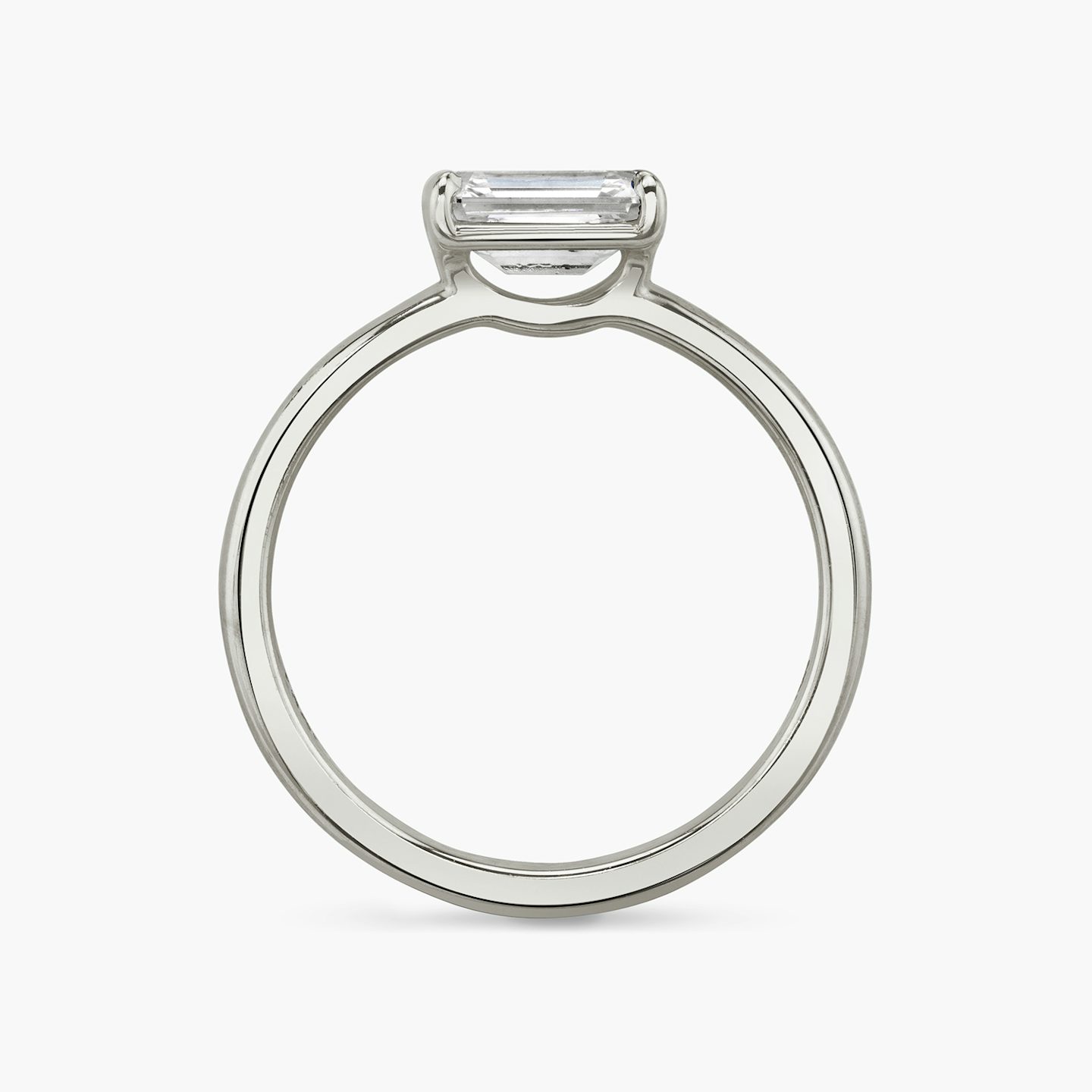 Signature | Emerald | Platin | bandAccent: Ohne Pavé-Besatz | bandWidth: standard | diamondOrientation: horizontal | hiddenHalo: no | caratWeight: other