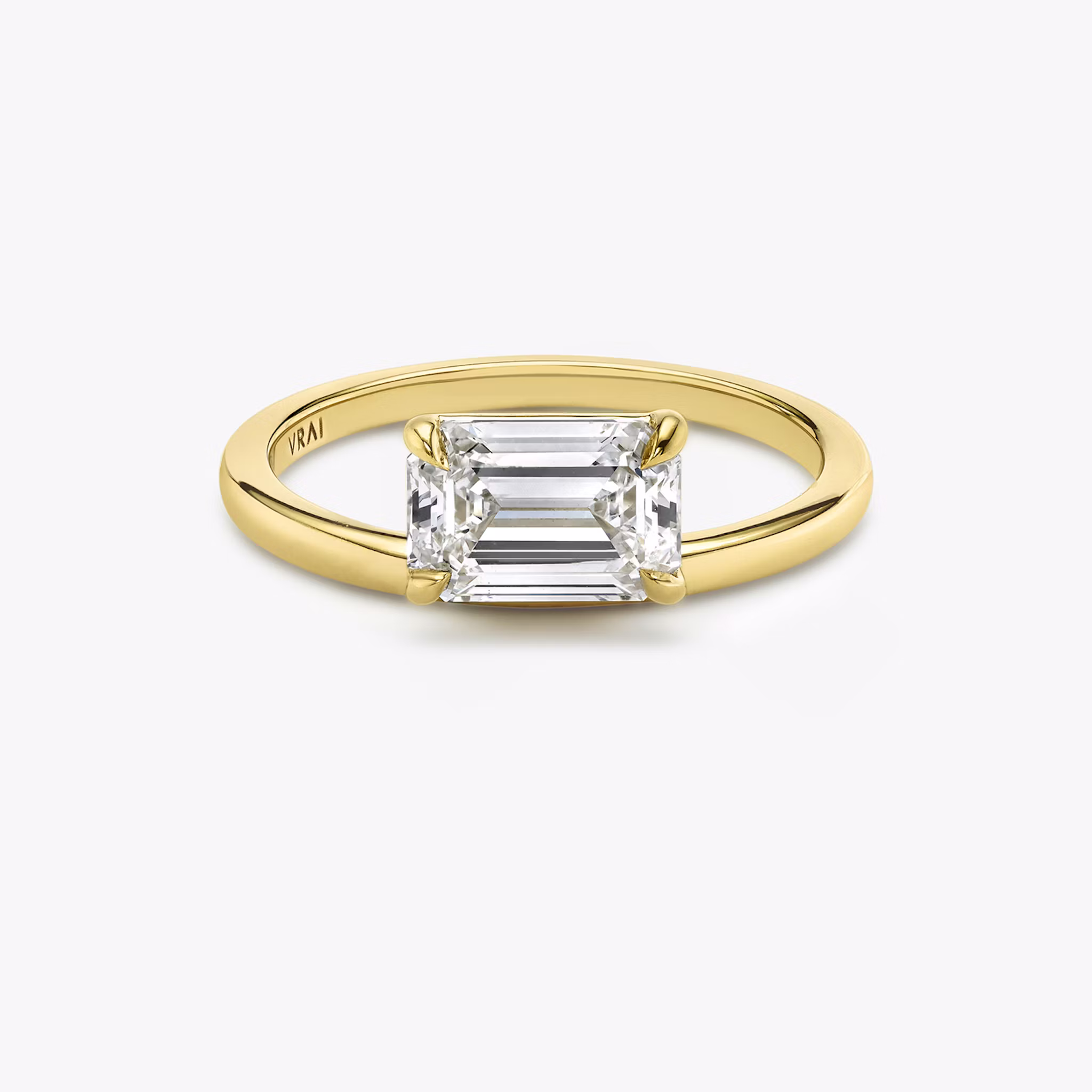 Hover Emerald | Yellow Gold