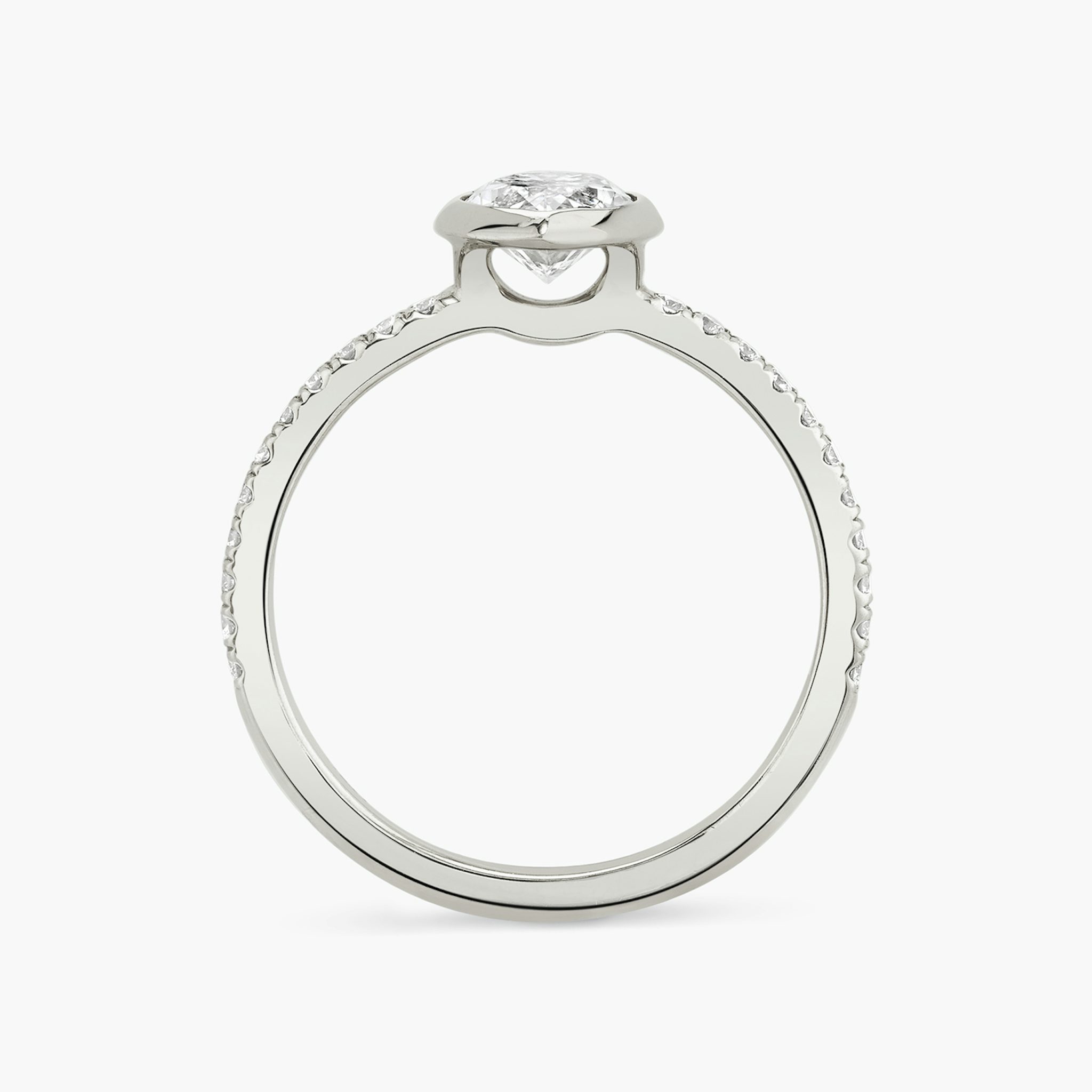 The Signature Bezel | Marquise | Platinum | bandAccent: Pavé | diamondOrientation: vertical | caratWeight: other