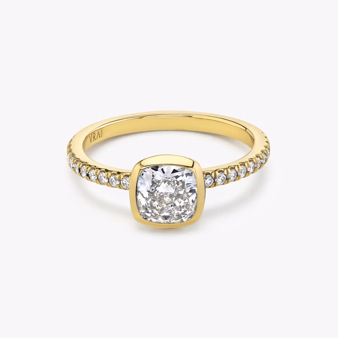 The Signature Bezel Cushion | Yellow Gold