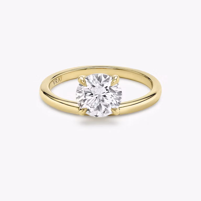 Hover Round Brilliant Engagement Ring