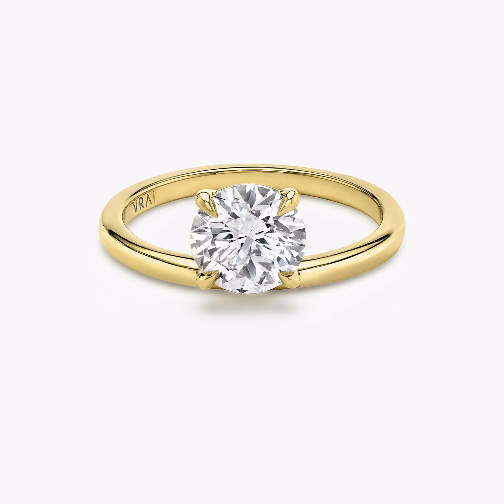 The Hover Round Brilliant | Yellow Gold