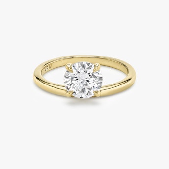 Hover Round Brilliant Engagement Ring