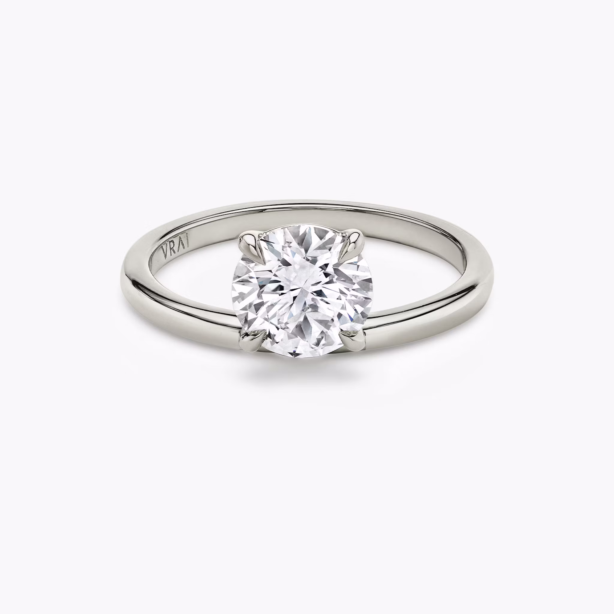 Hover Round Brilliant | White Gold