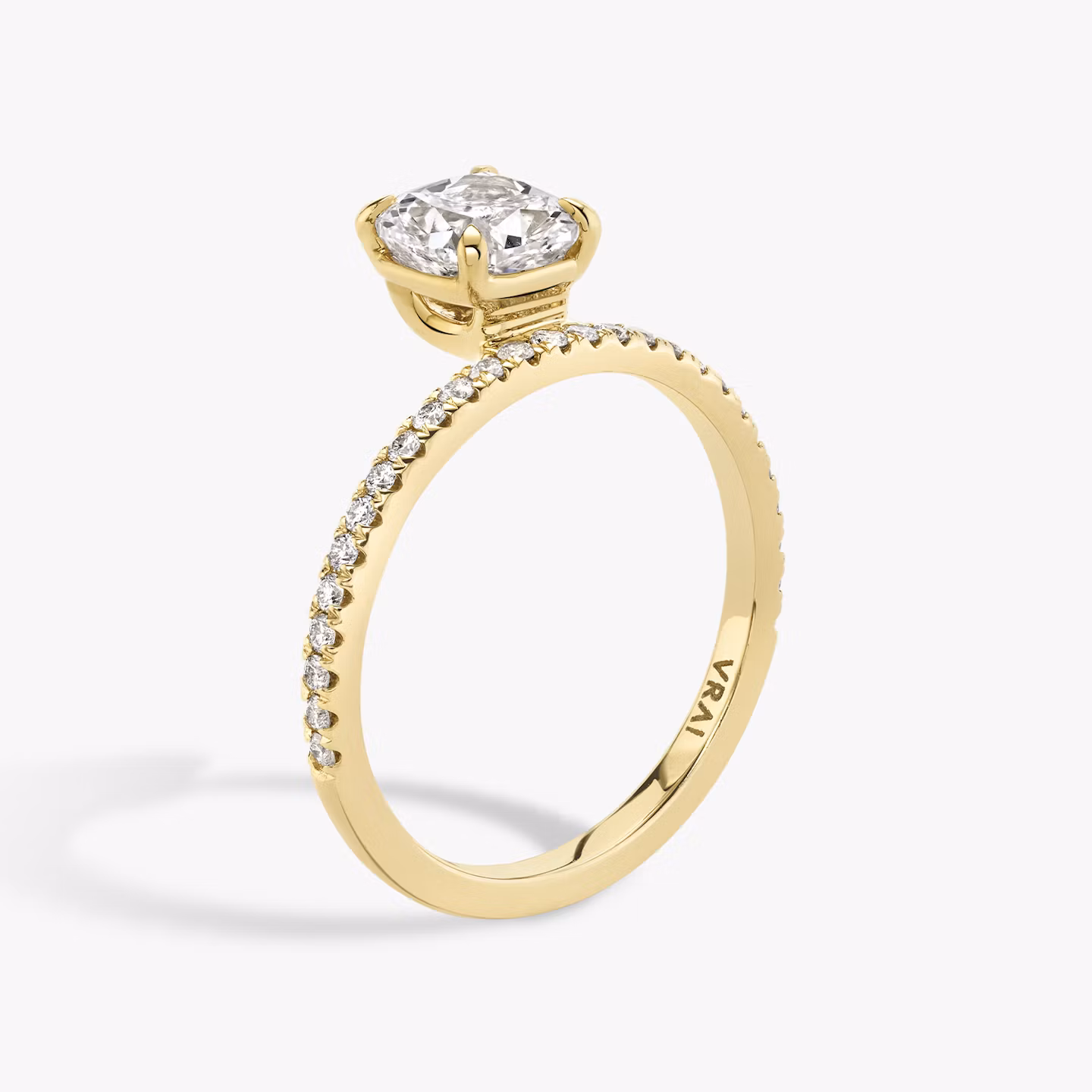 Hover Cushion engagement ring