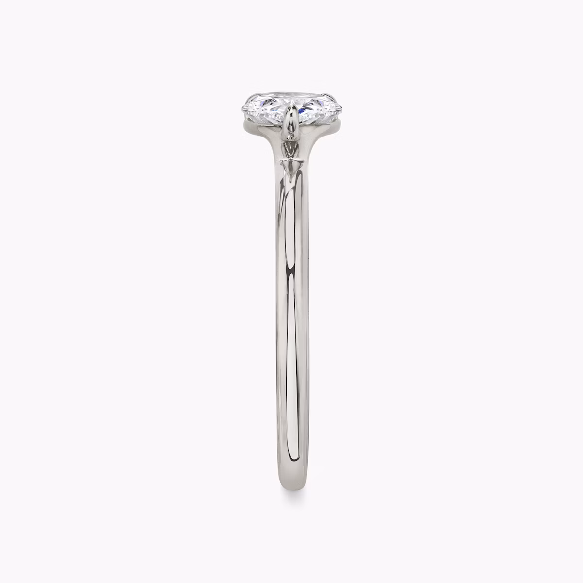 The Signature | Pear | Platinum | bandAccent: Plain | bandWidth: standard | diamondOrientation: horizontal | hiddenHalo: no | caratWeight: other