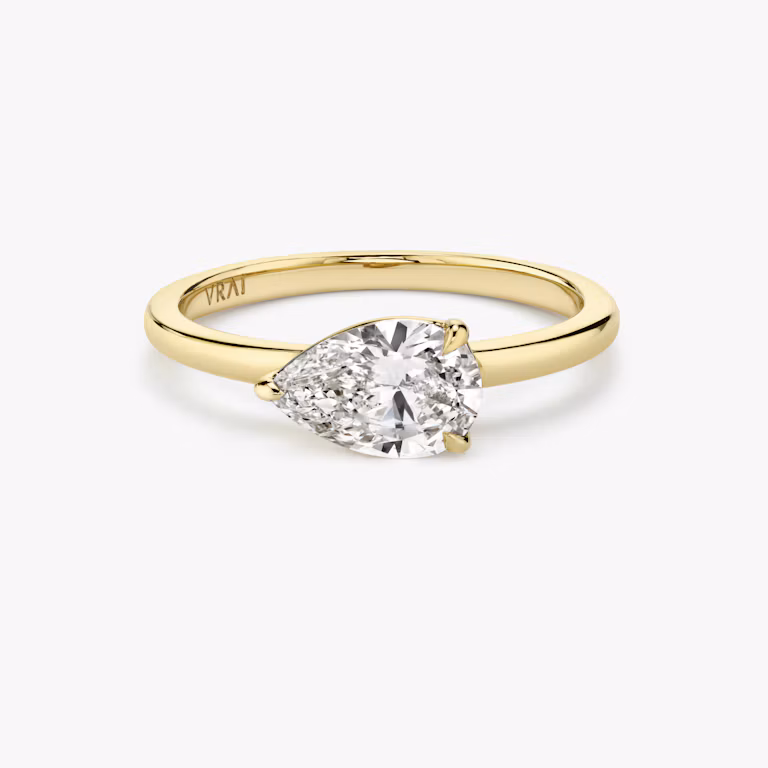 Signature east west pear ring