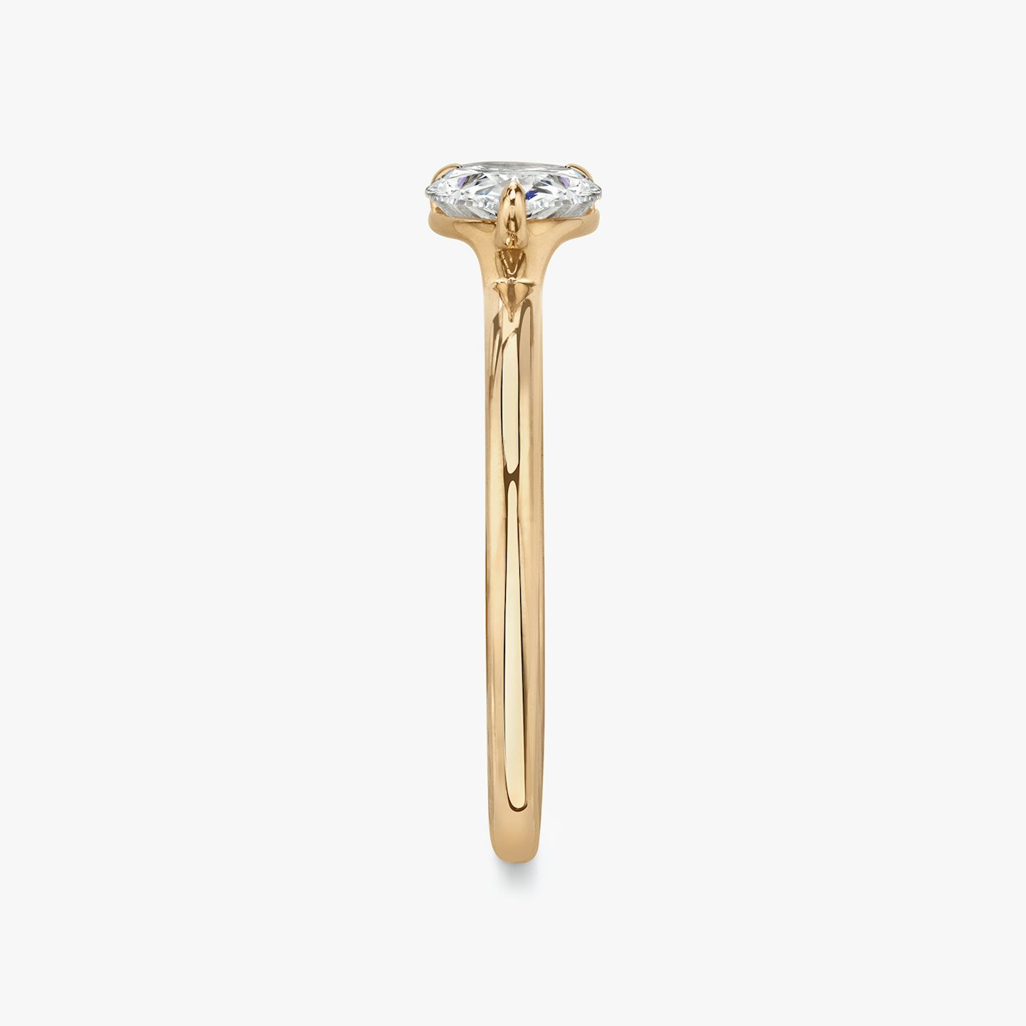 Anillo de compromiso Signature | Pera | 14k | Oro rosa | bandAccent: Simple | bandWidth: standard | diamondOrientation: horizontal | hiddenHalo: no | caratWeight: other