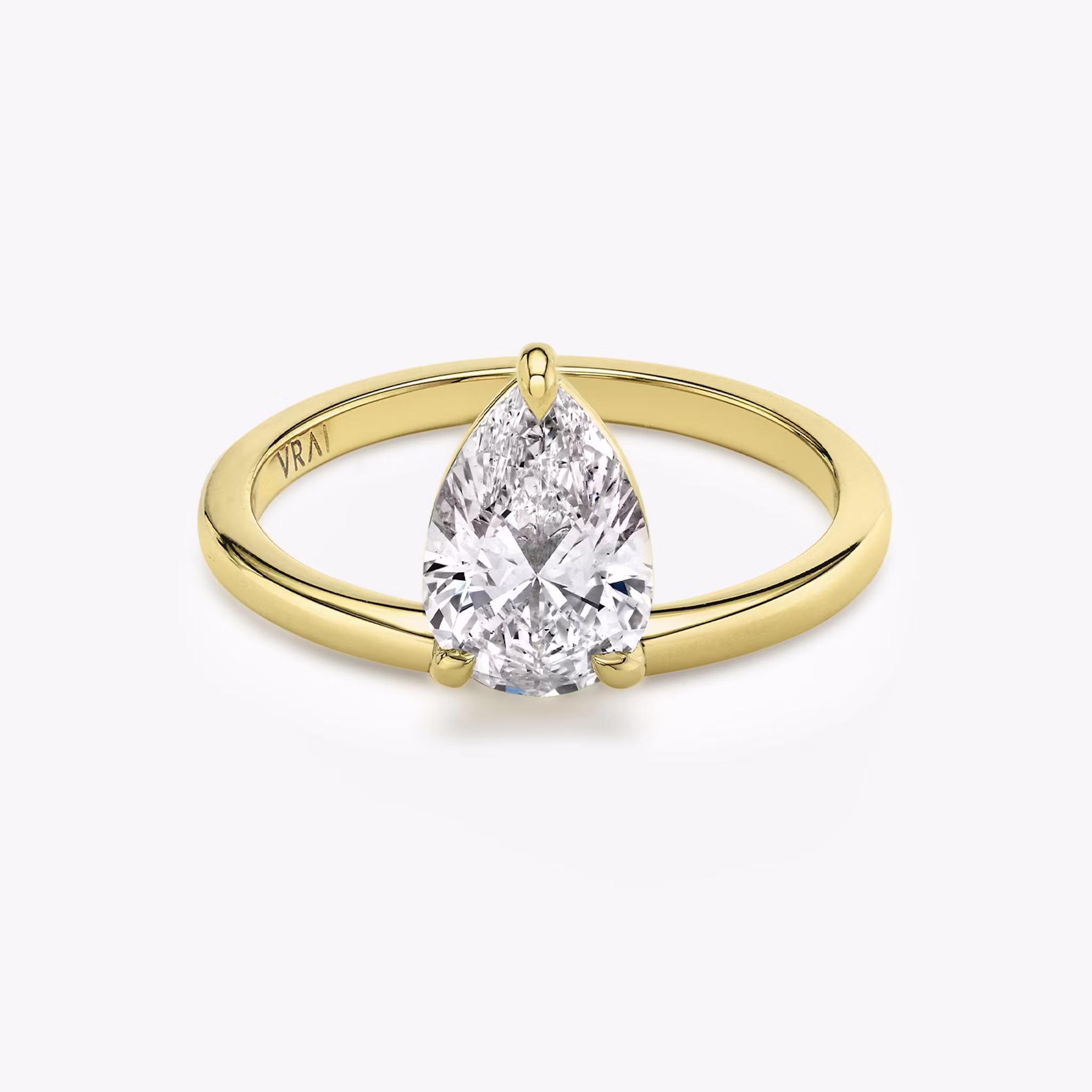 Hover Pear | Yellow Gold