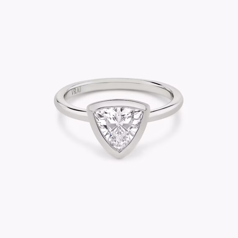 The Bezel Trillion Engagement Ring