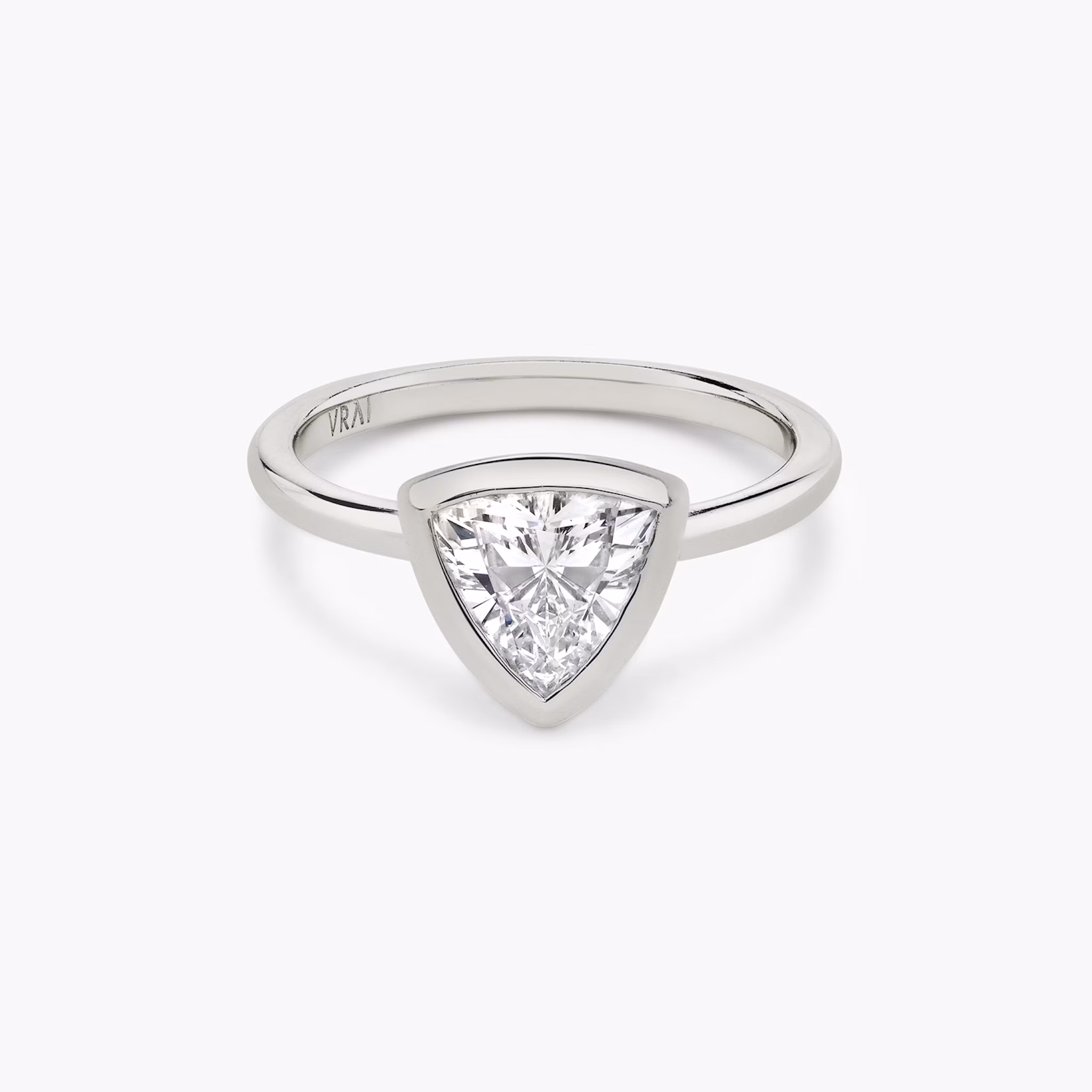 The Bezel Trillion Engagement Ring