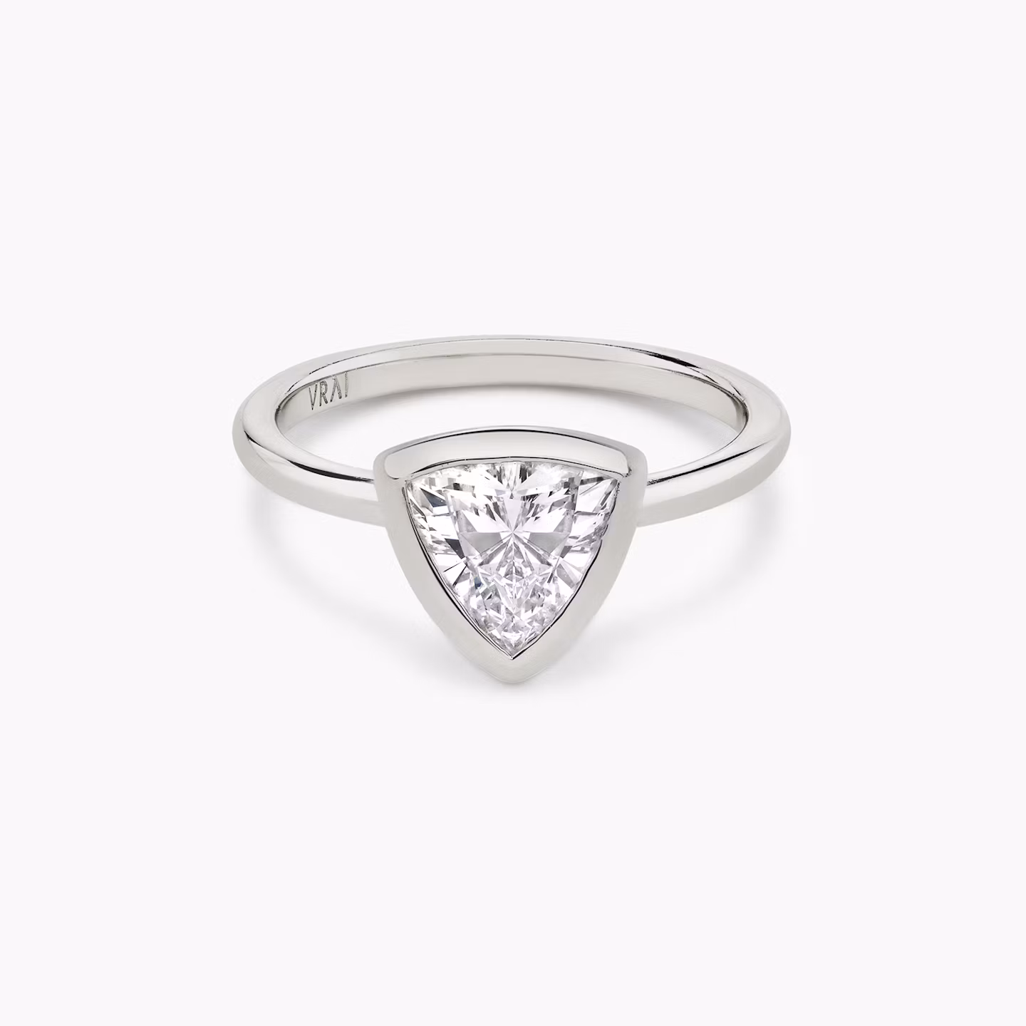 The Bezel Trillion Engagement Ring