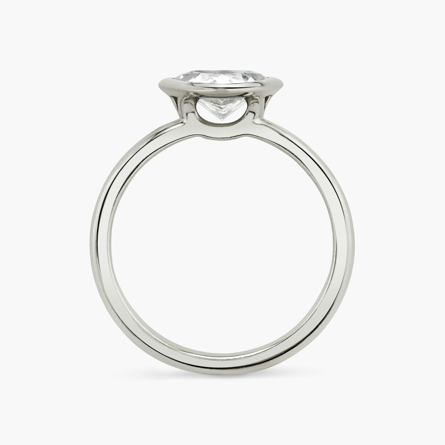 The Signature Bezel | Trillion | Platinum | bandAccent: Plain | diamondOrientation: vertical | caratWeight: other