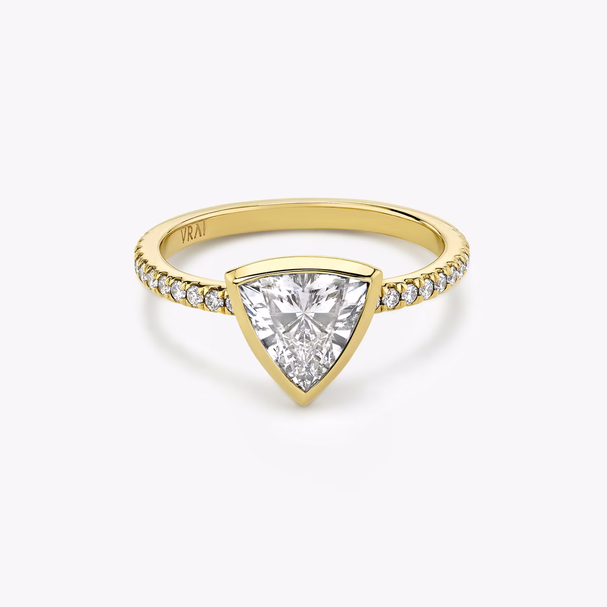 The Signature Bezel Trillion | Yellow Gold