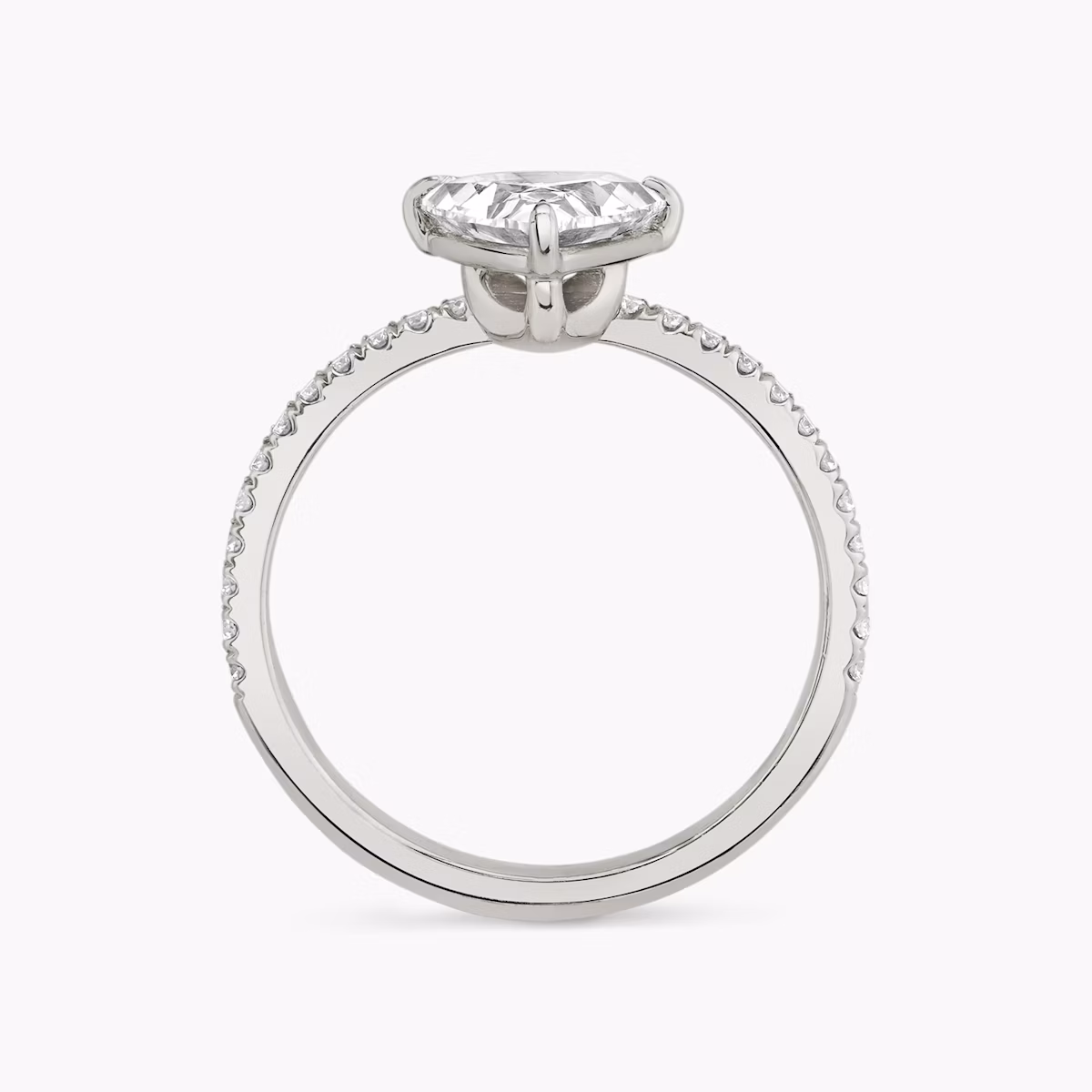 The Hover | Trillion | Platinum | bandAccent: Pavé | diamondOrientation: vertical | caratWeight: other