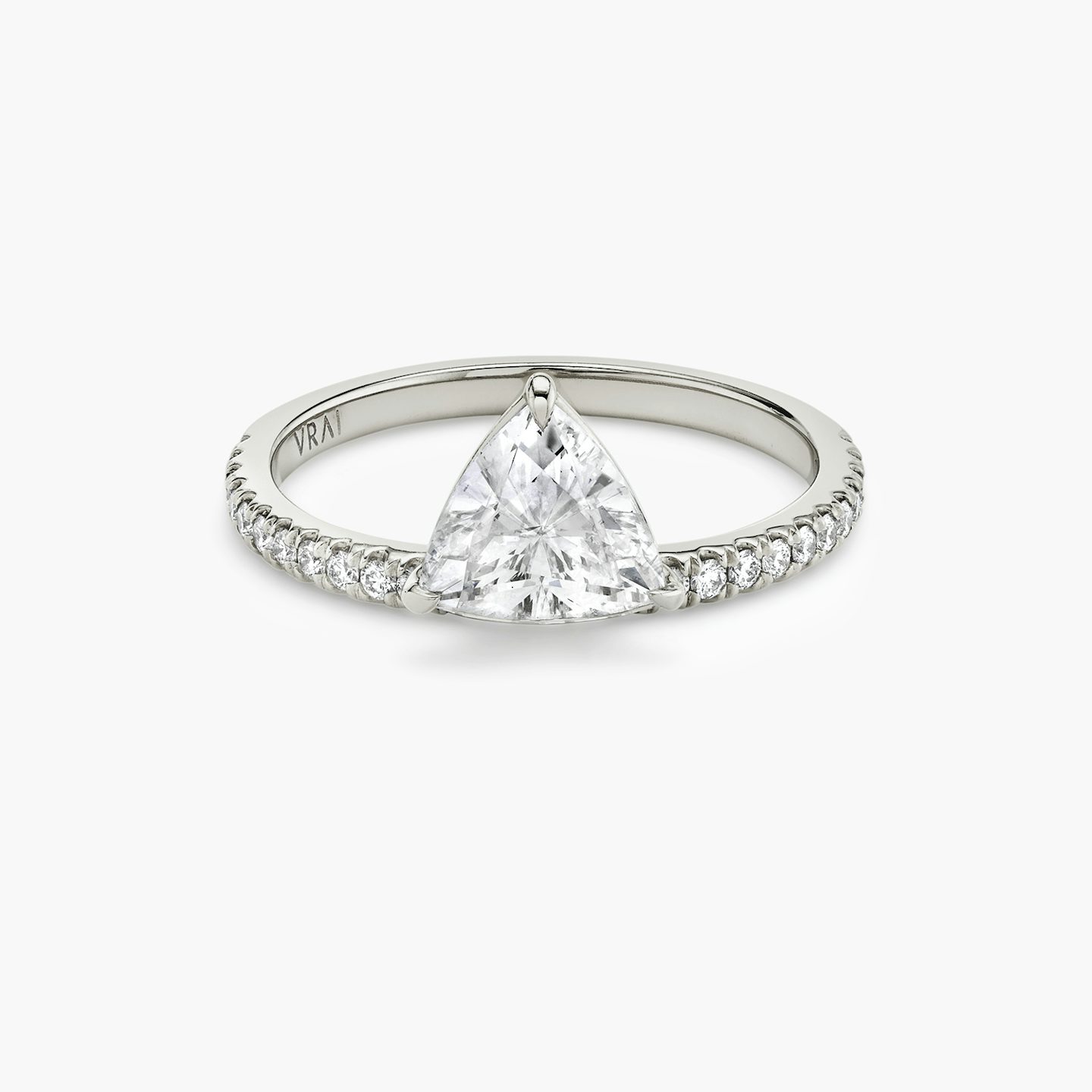 The Hover | Trillion | Platinum | bandAccent: Pavé | diamondOrientation: vertical | caratWeight: other
