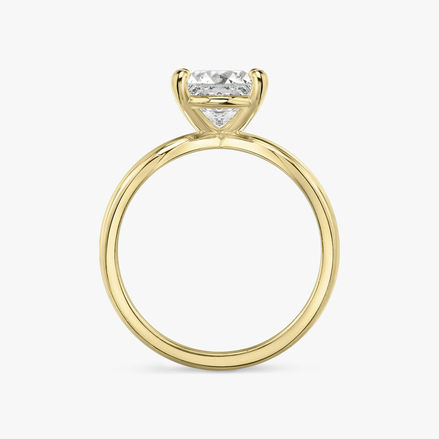 Duet | Princess | 18k | Gelbgold | bandAccent: Ohne Pavé-Besatz | diamondOrientation: vertical | caratWeight: other