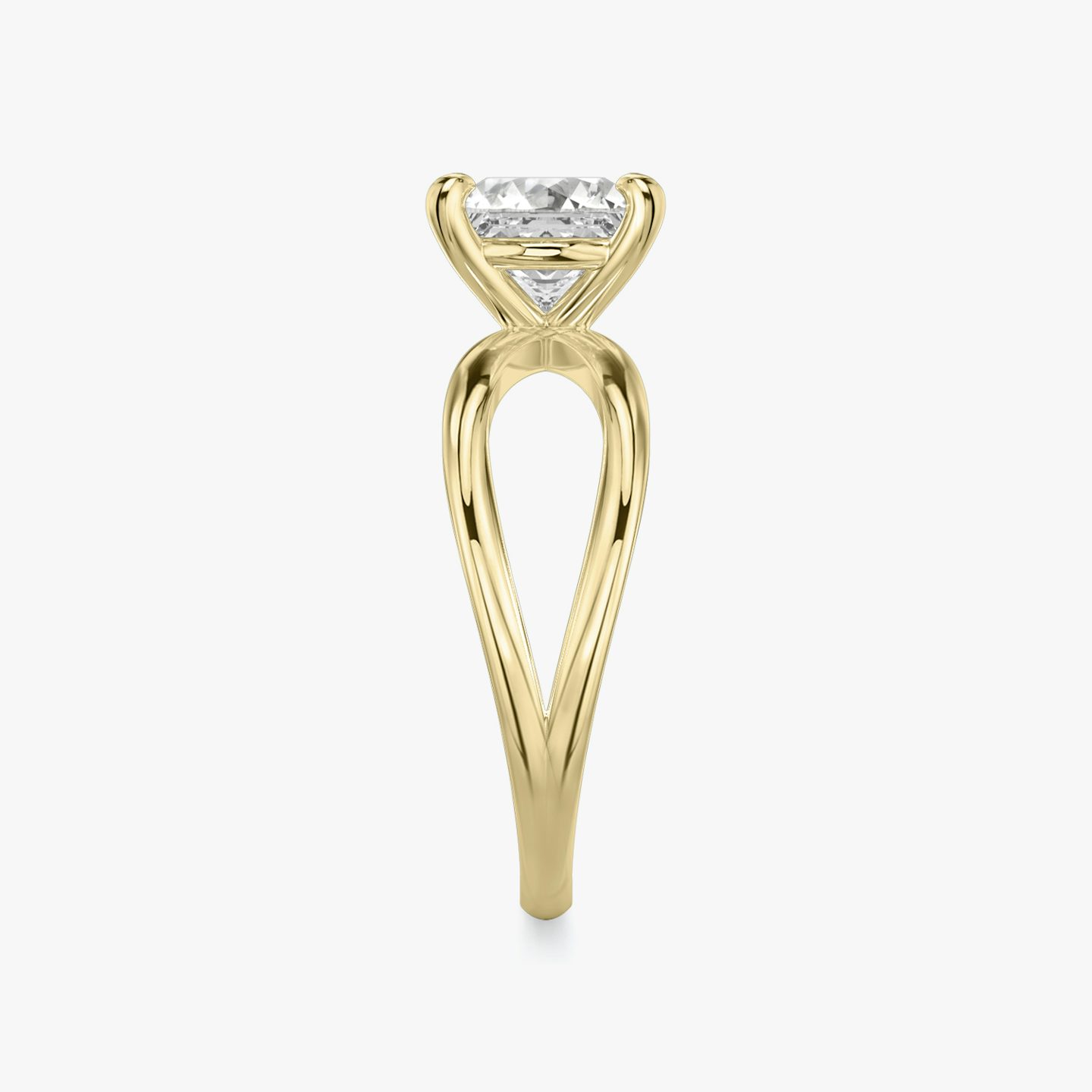 Duet | Princess | 18k | Gelbgold | bandAccent: Ohne Pavé-Besatz | diamondOrientation: vertical | caratWeight: other