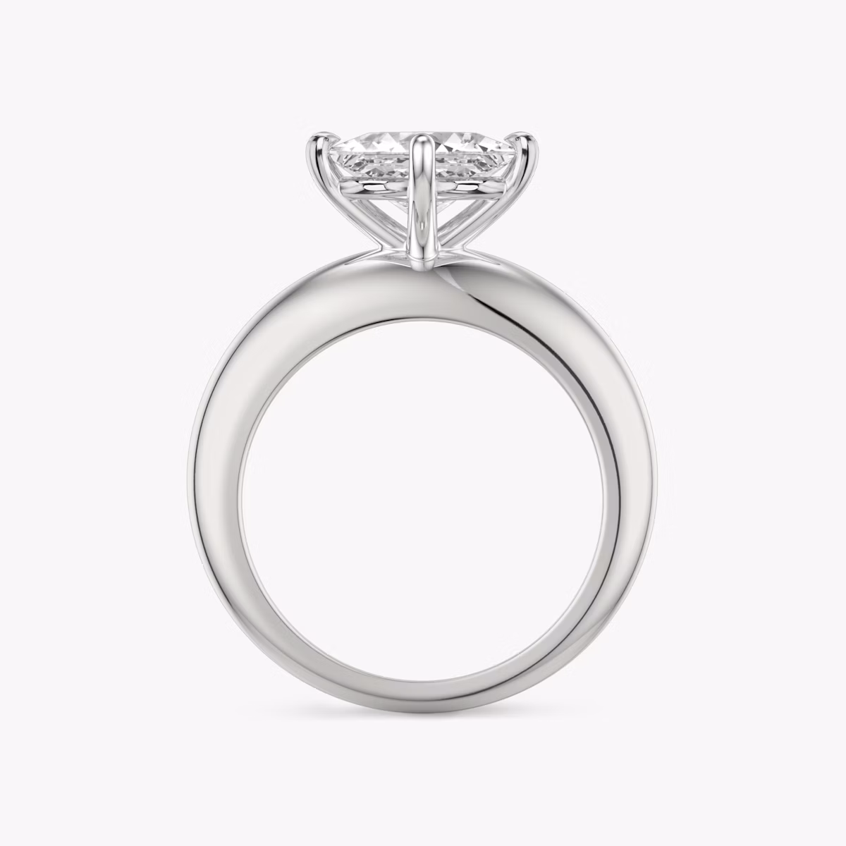 The Curator | Princess | Platinum | bandAccent: Plain | diamondOrientation: vertical | caratWeight: other