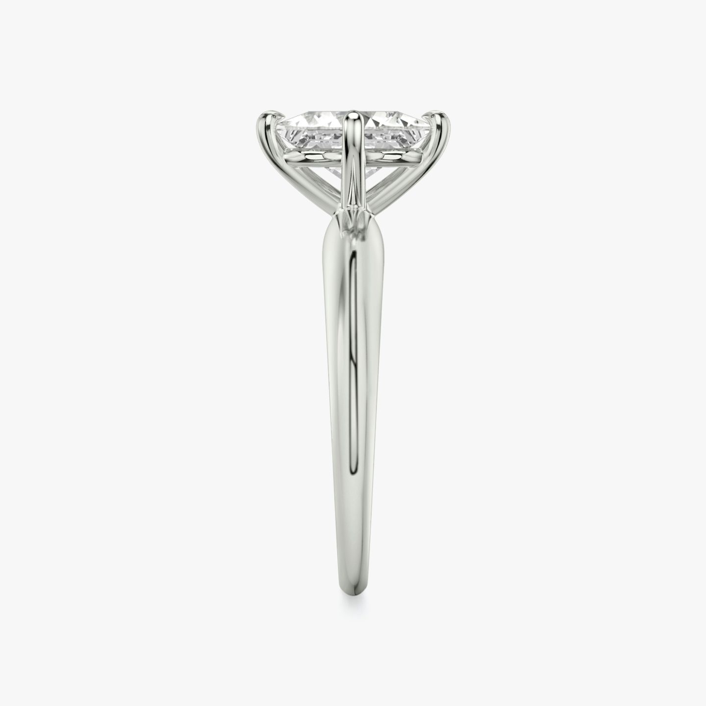 The Curator | Princess | 18k | White Gold | bandAccent: Plain | diamondOrientation: vertical | caratWeight: other