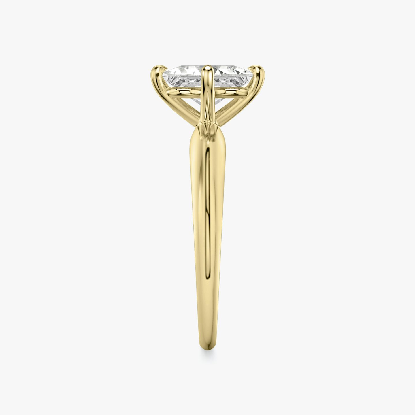 The Curator | Princess | 18k | Yellow Gold | bandAccent: Plain | diamondOrientation: vertical | caratWeight: other