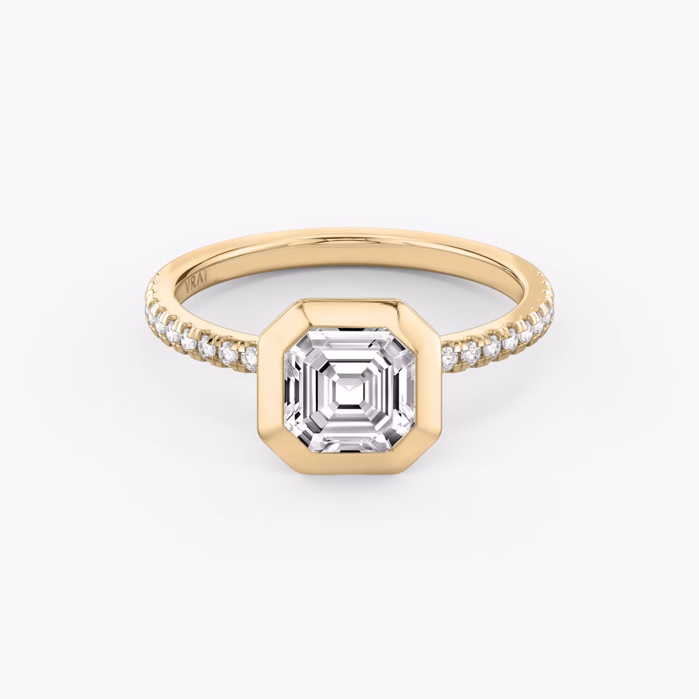 The Signature Bezel Asscher | Rose Gold