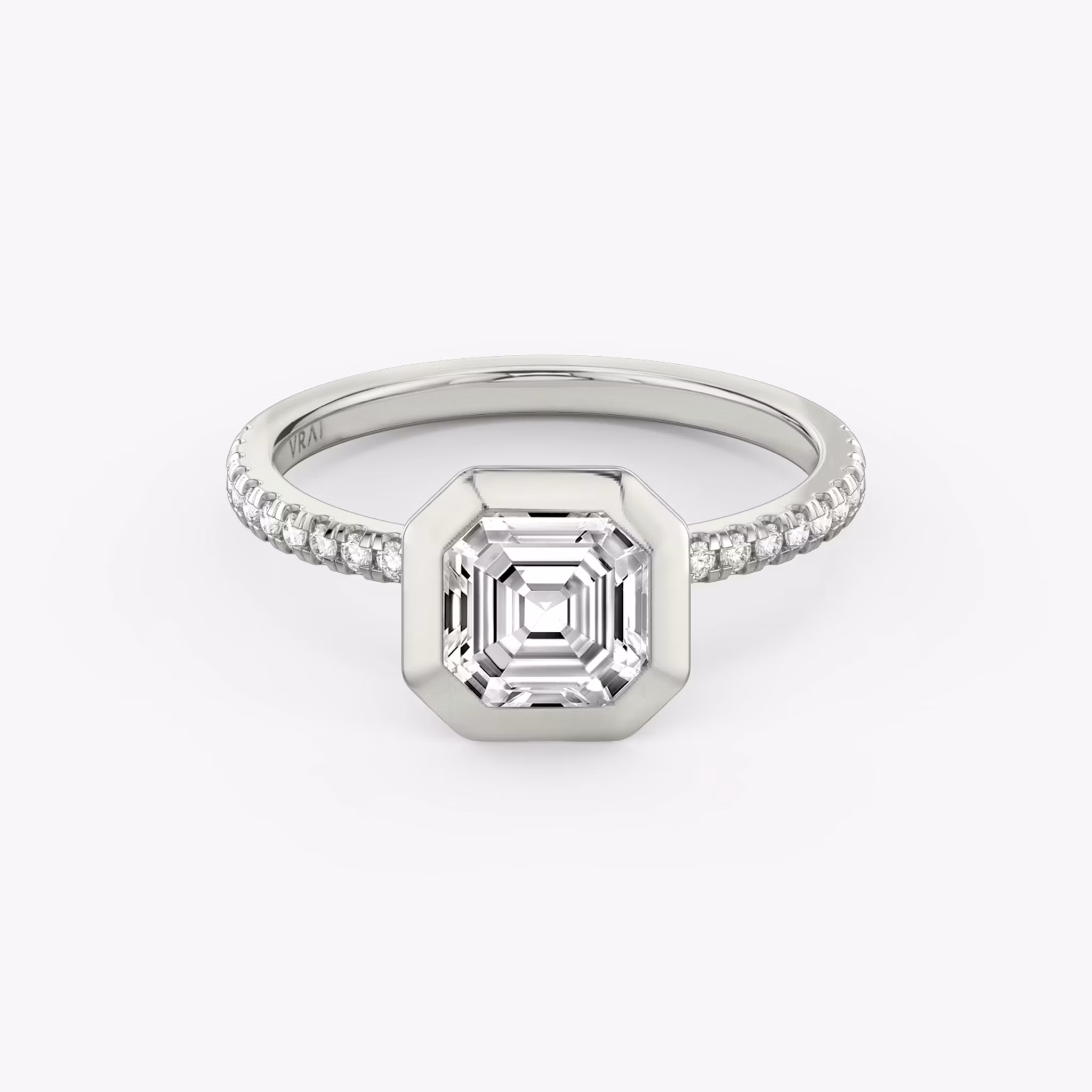 Signature Bezel Asscher | Platinum