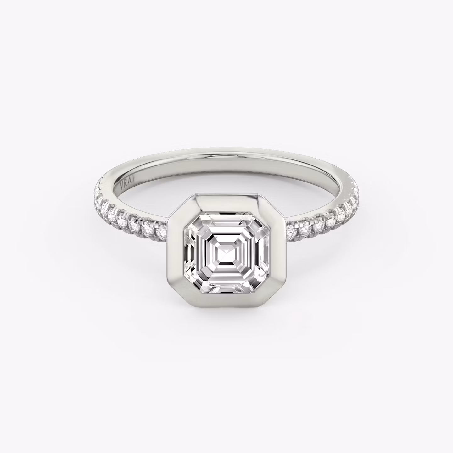 The Signature Bezel Asscher | White Gold