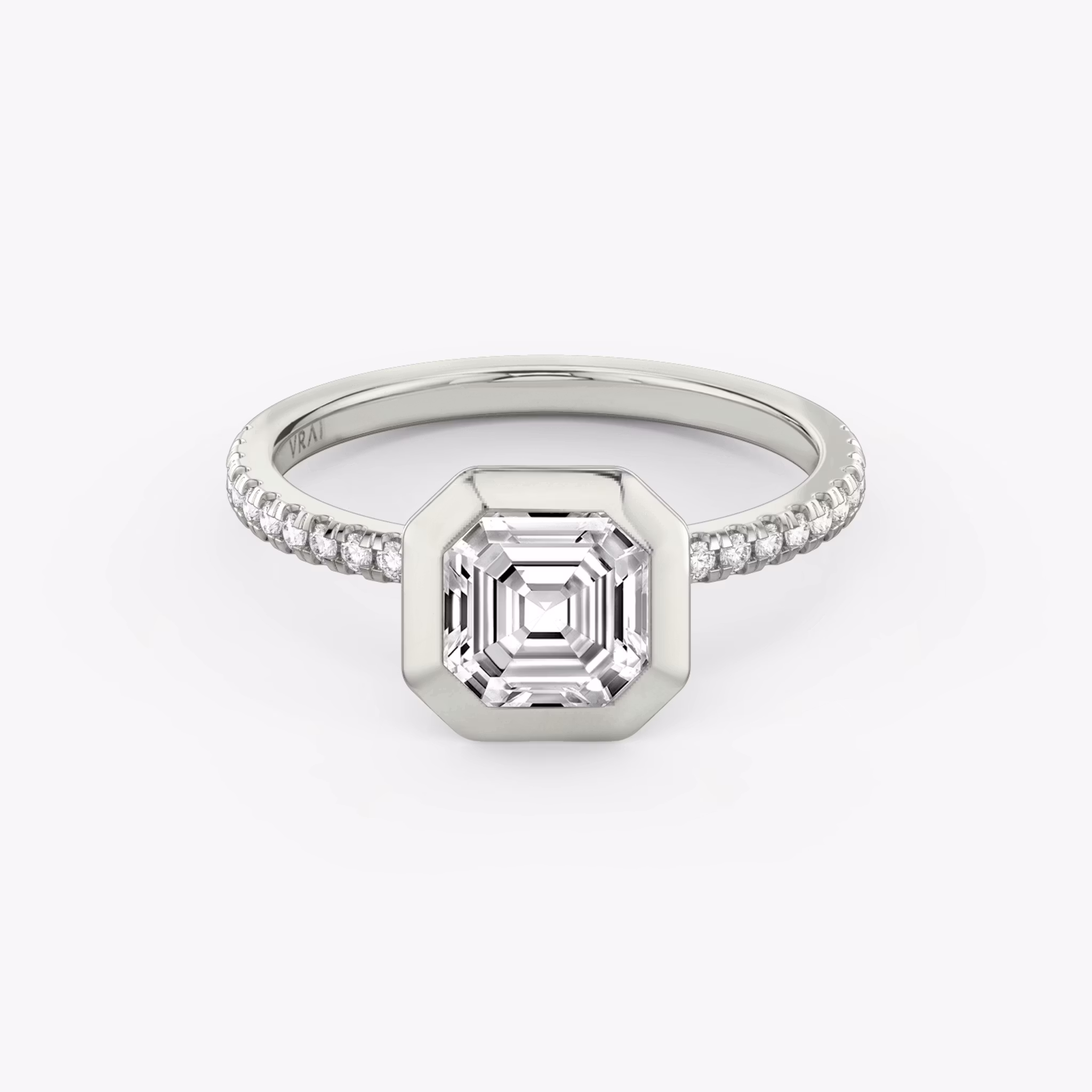 The Signature Bezel Asscher | White Gold