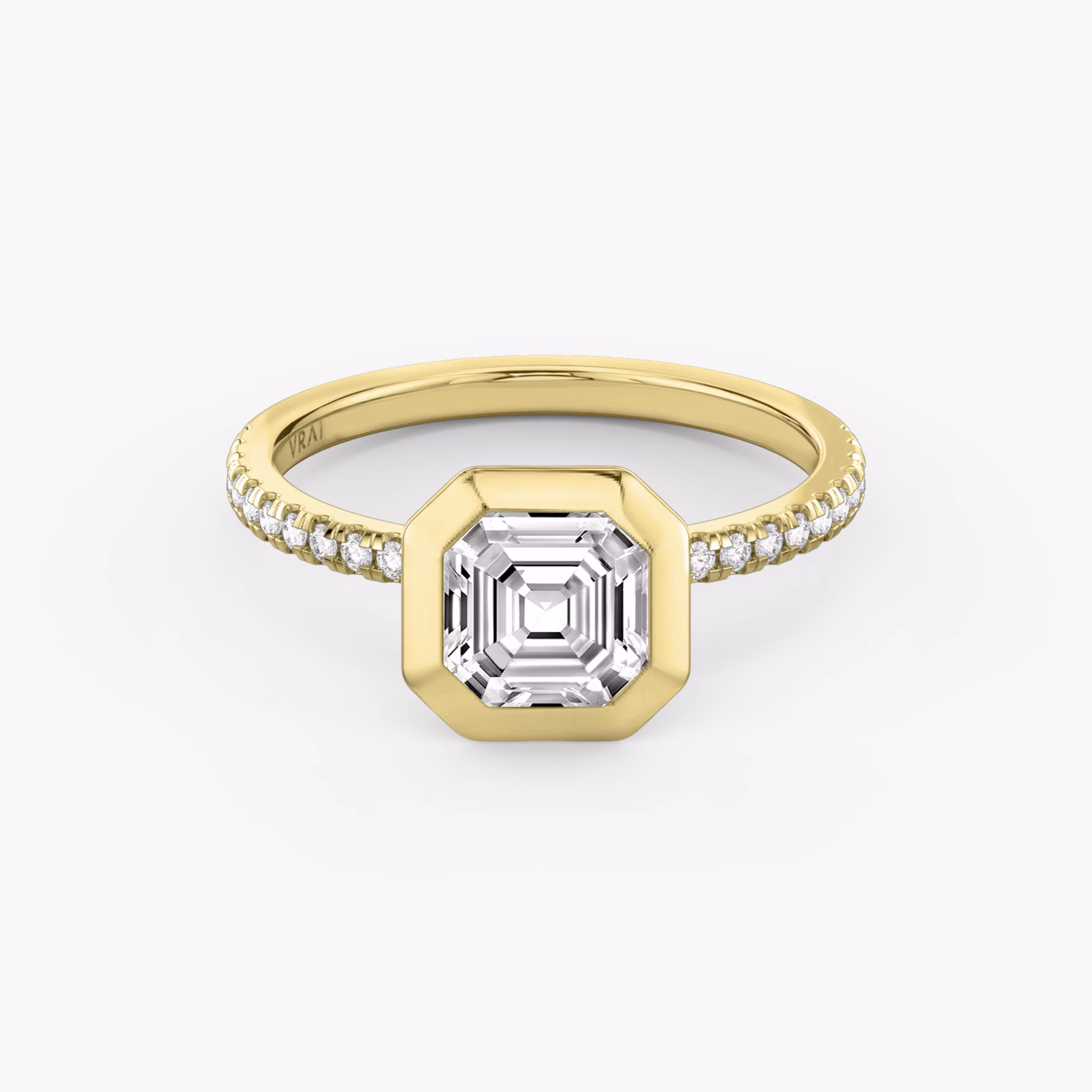 The Signature Bezel Asscher | Yellow Gold