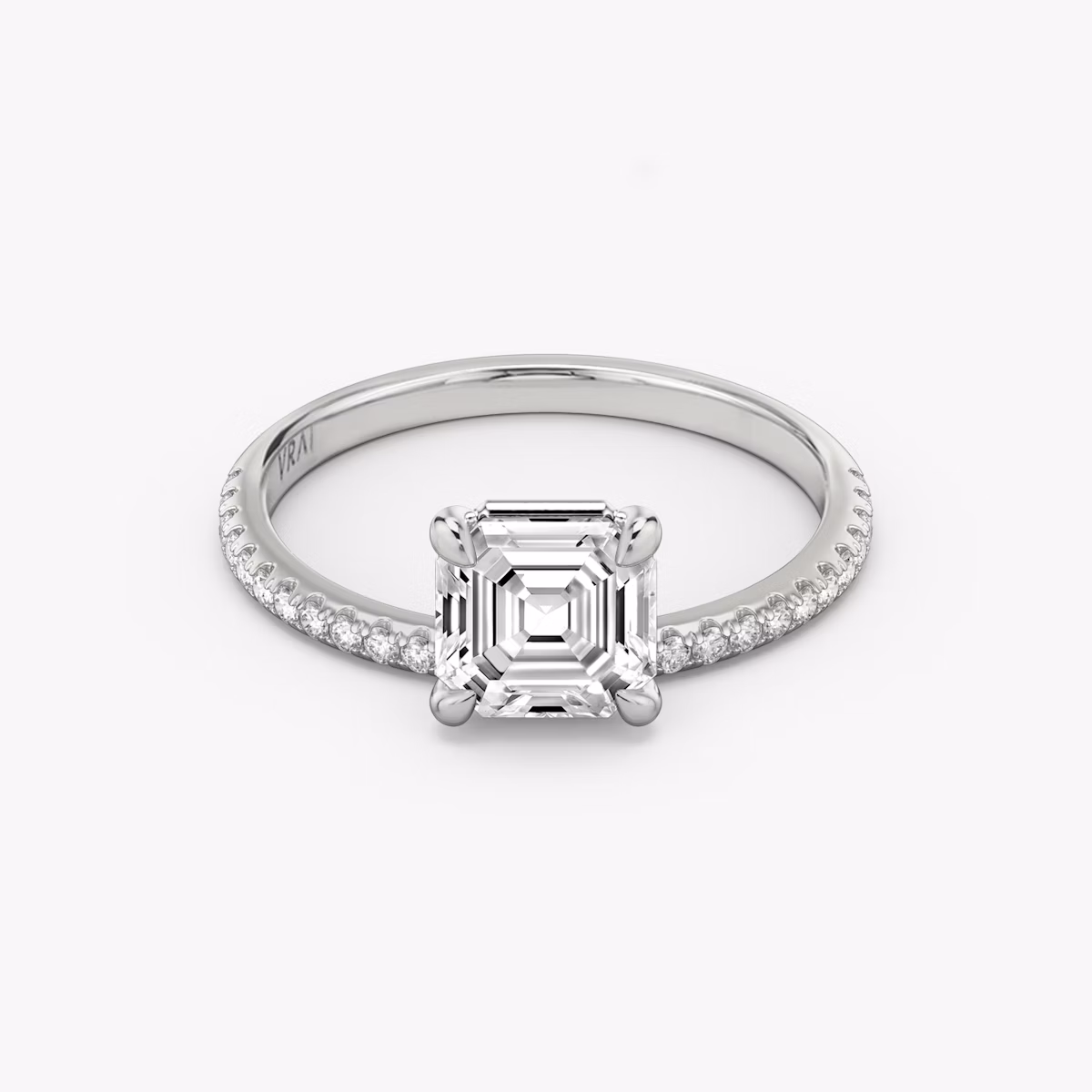 The Hover Asscher Diamond Ring