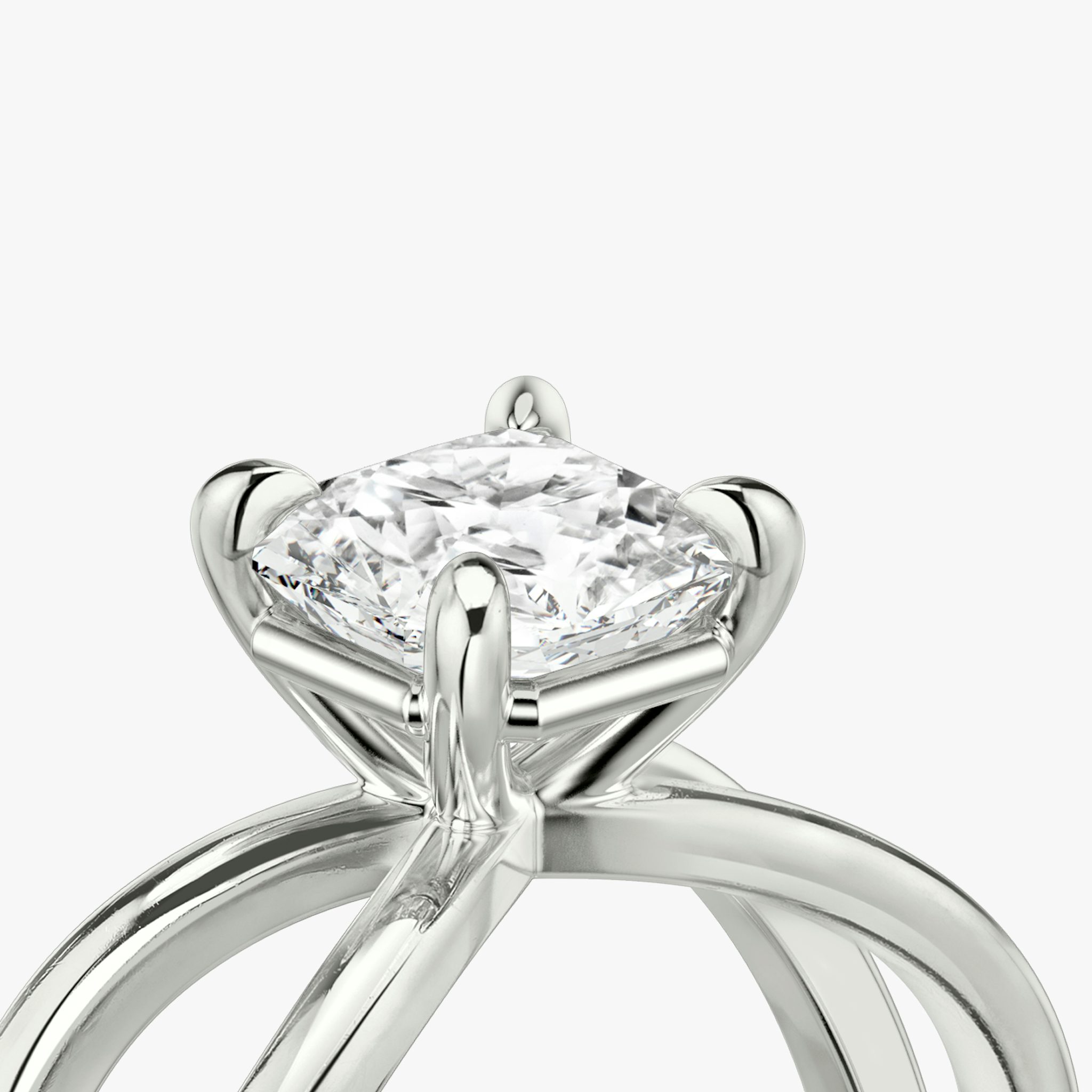 The Duet | Asscher | Platinum | bandAccent: Plain | diamondOrientation: vertical | caratWeight: other