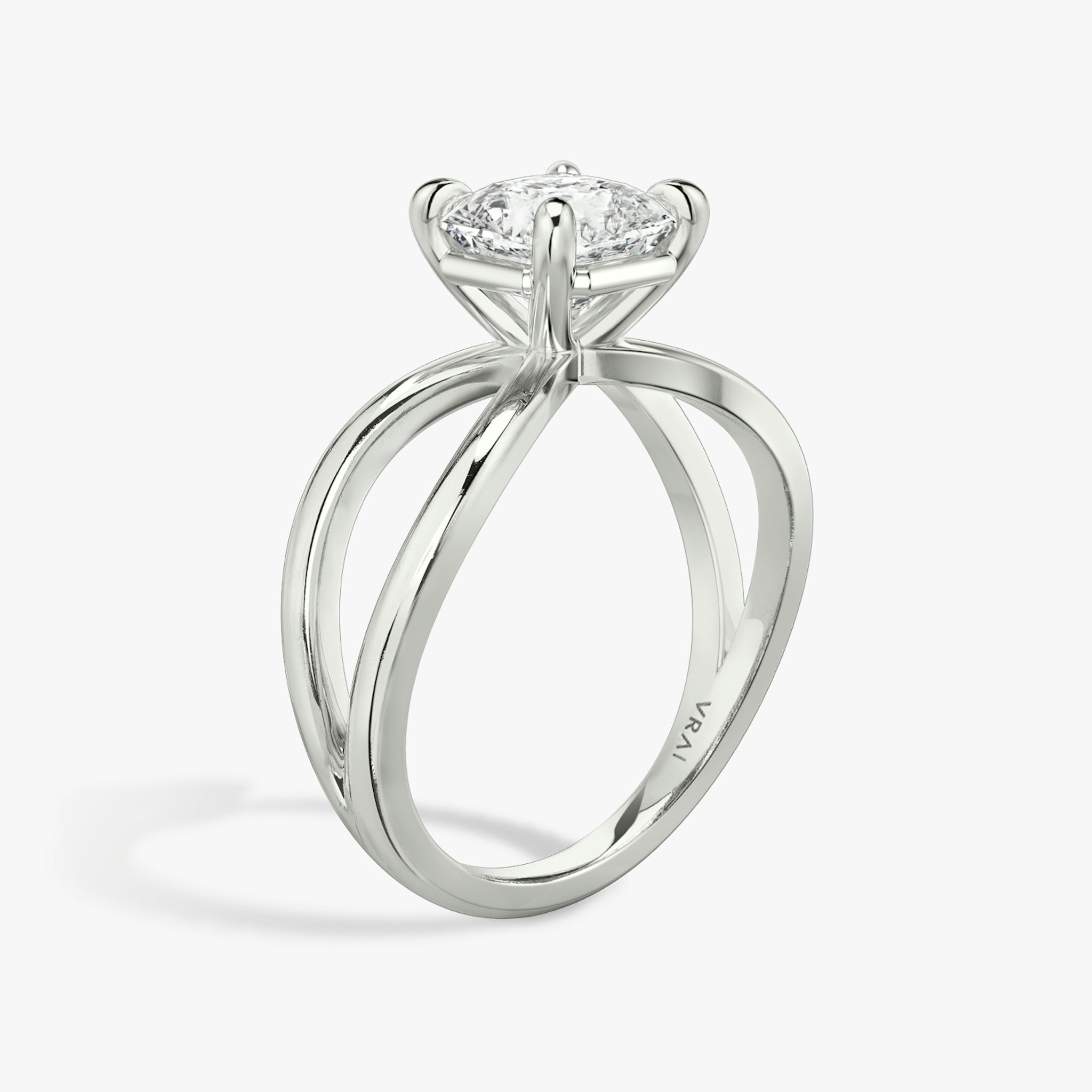 The Duet | Asscher | Platinum | bandAccent: Plain | diamondOrientation: vertical | caratWeight: other