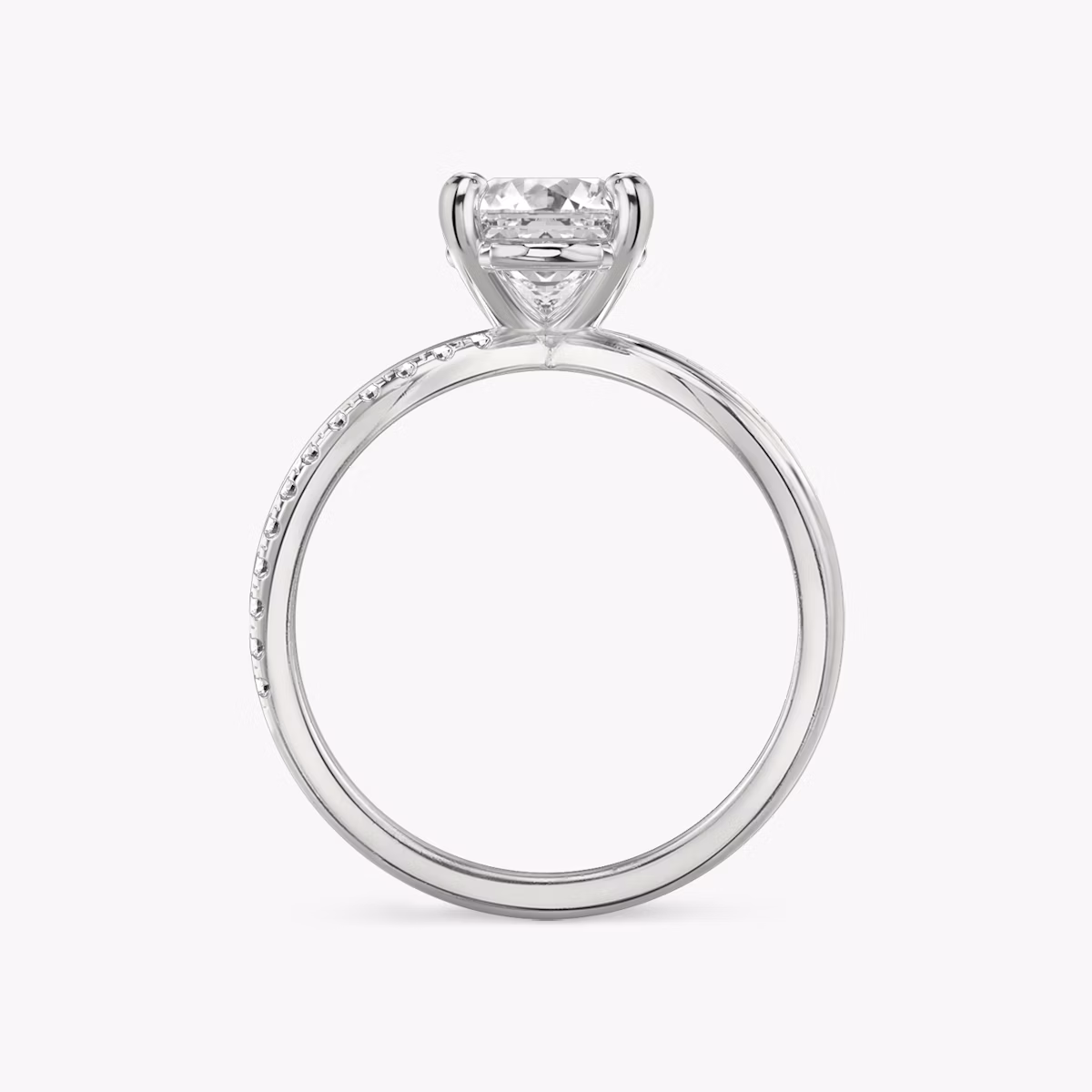 The Duet | Asscher | Platinum | bandAccent: Pavé | diamondOrientation: vertical | caratWeight: other