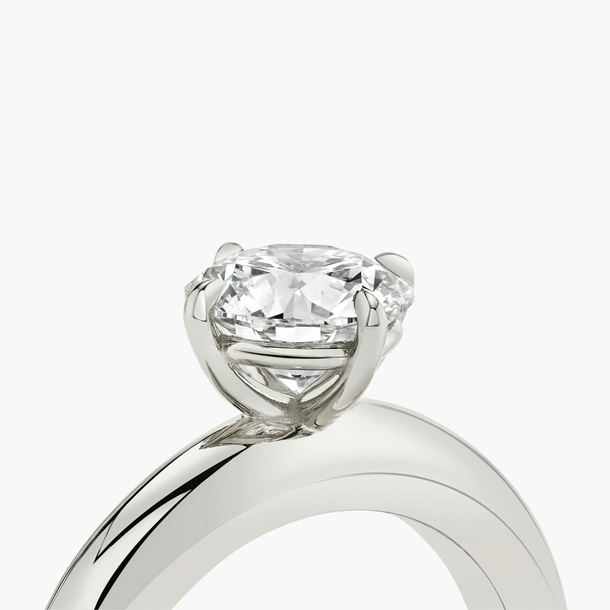 Curator | Rund | 18k | Weißgold | bandAccent: Ohne Pavé-Besatz | caratWeight: 2.0ct | diamondOrientation: vertical