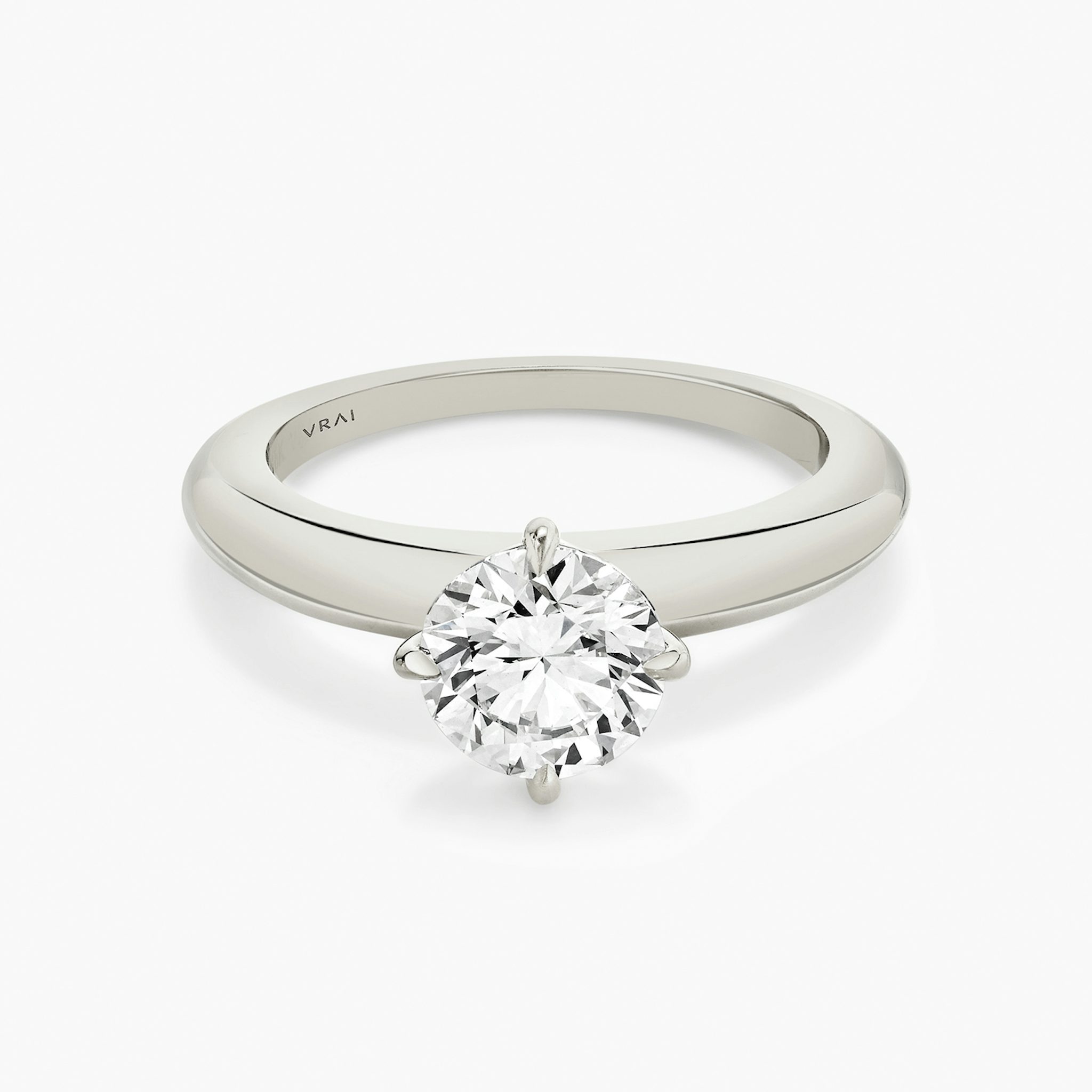 Curator | Rund | 18k | Weißgold | bandAccent: Ohne Pavé-Besatz | caratWeight: 2.0ct | diamondOrientation: vertical