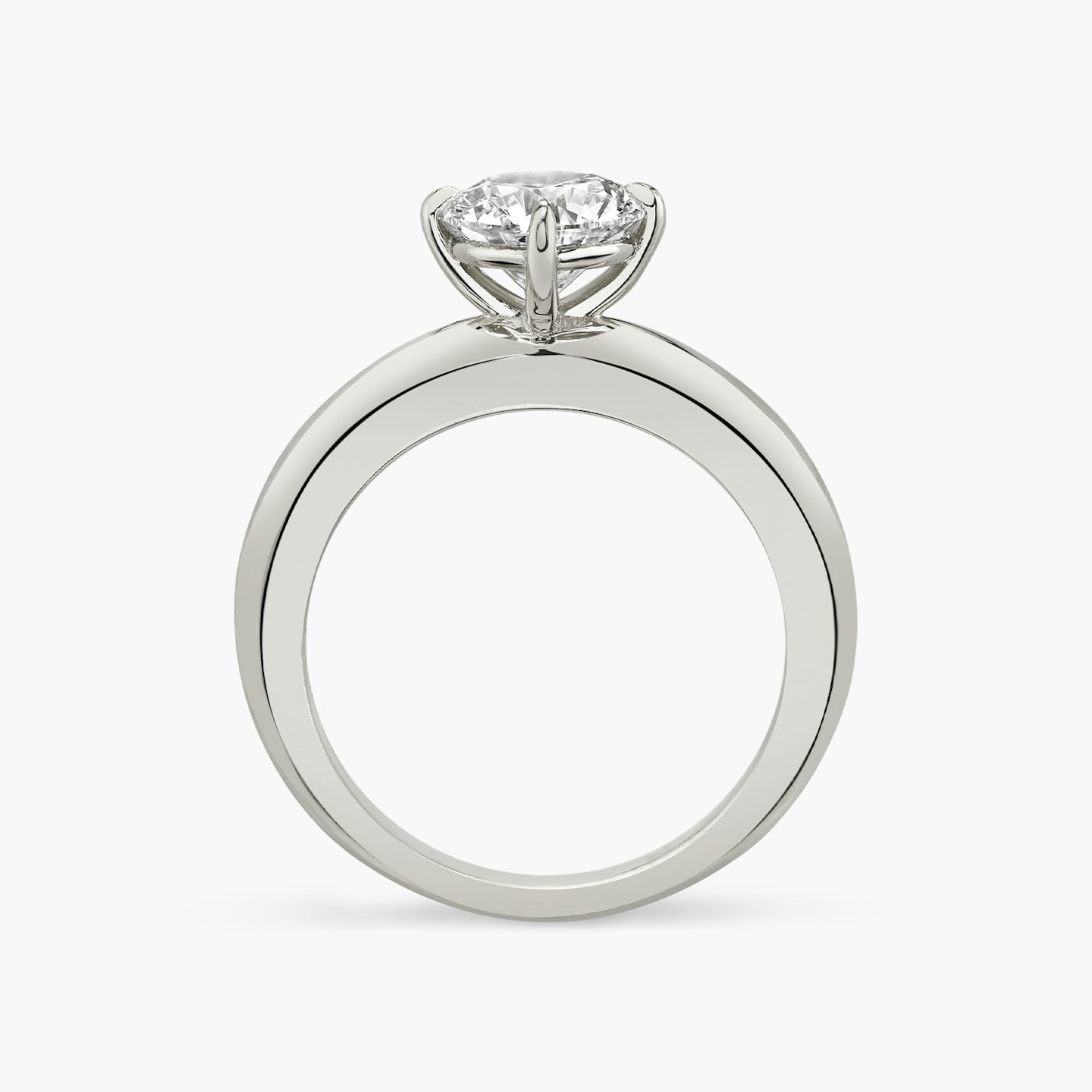 The Curator | Round Brilliant | Platinum | bandAccent: Plain | caratWeight: other | diamondOrientation: vertical