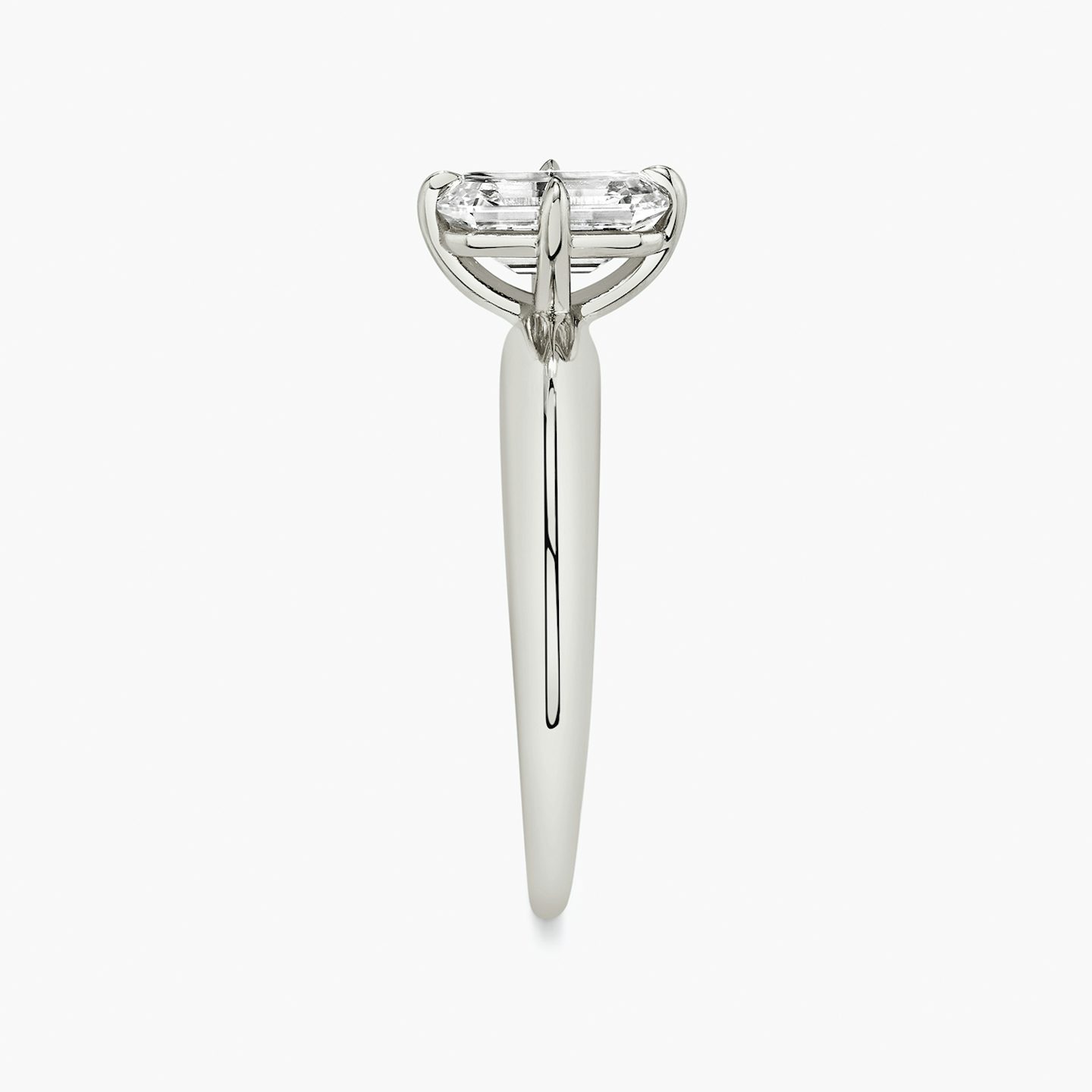 The Curator | Emerald | Platinum | bandAccent: Plain | diamondOrientation: vertical | caratWeight: other