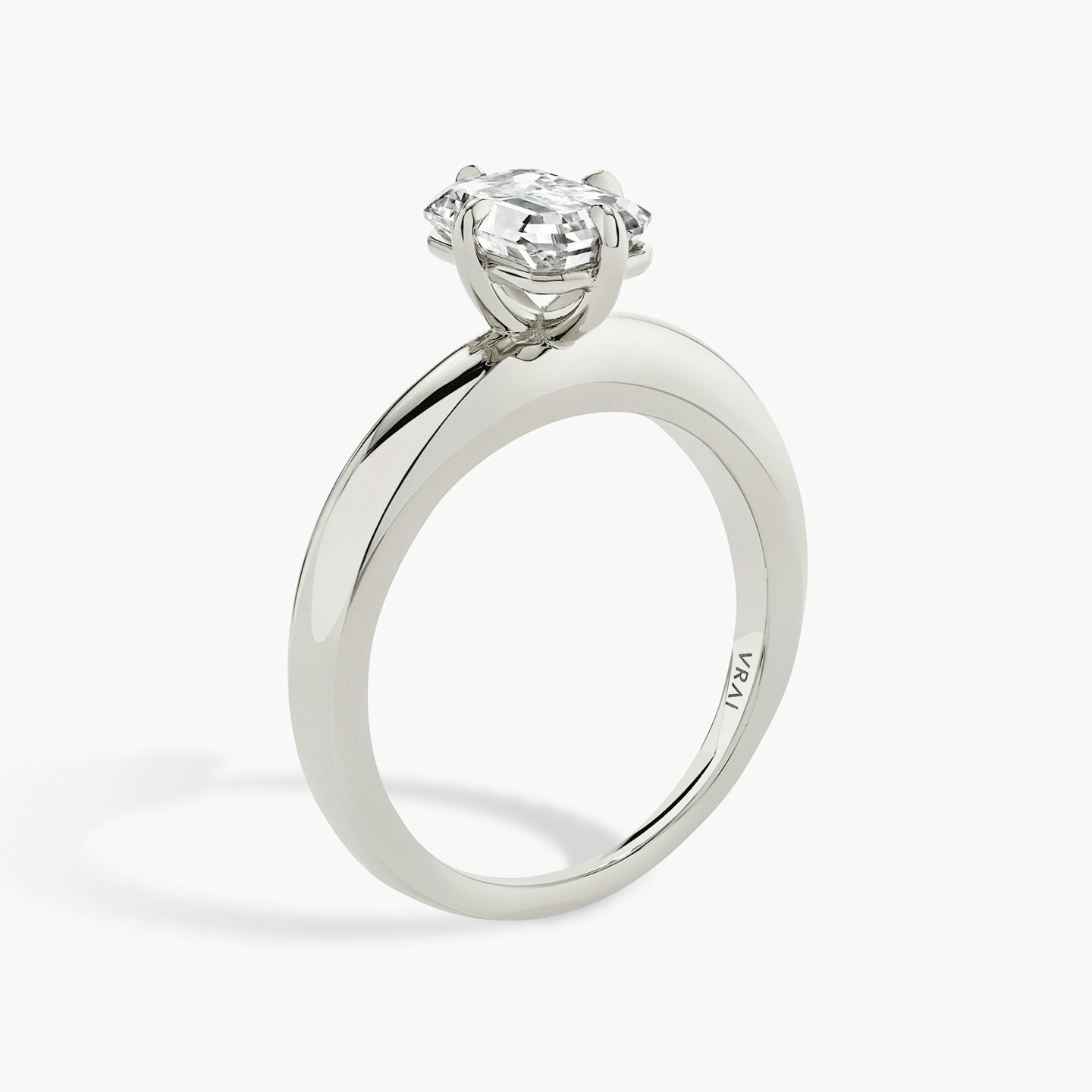 The Curator | Emerald | Platinum | bandAccent: Plain | diamondOrientation: vertical | caratWeight: other