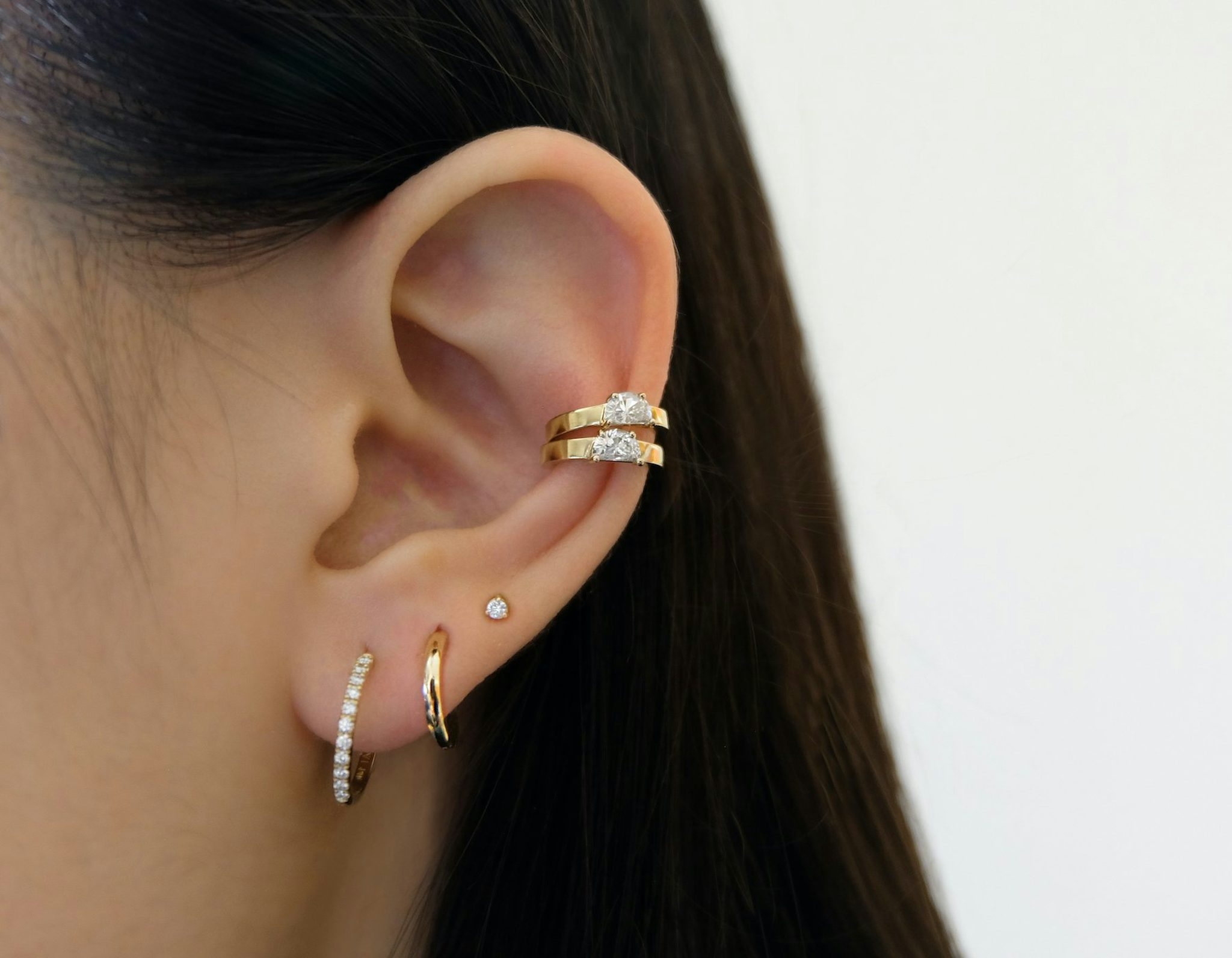 Half Moon Ear Cuff | Halbmond | 14k | Gelbgold