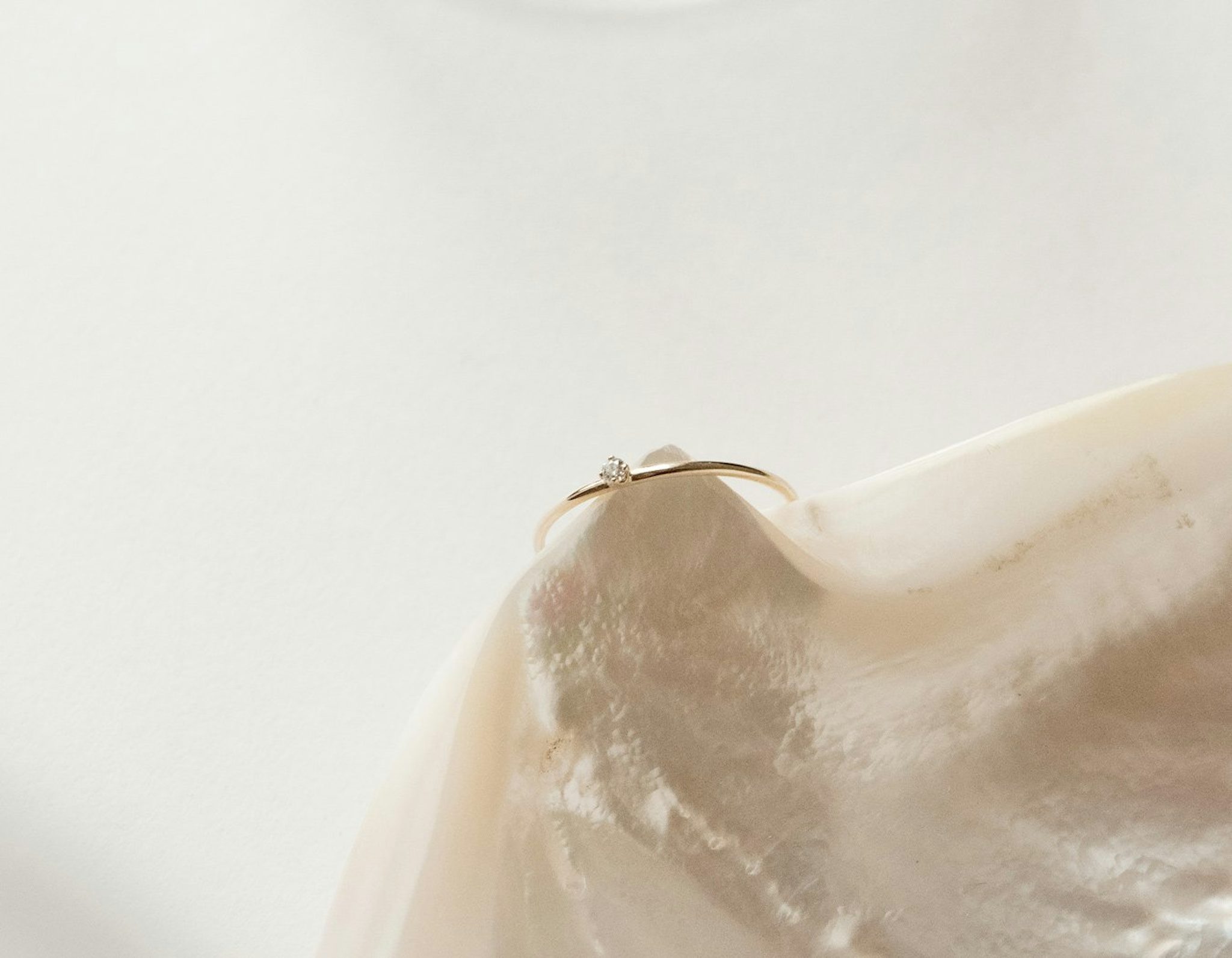 Tiny Ring | Round Brilliant | 14k | Yellow Gold