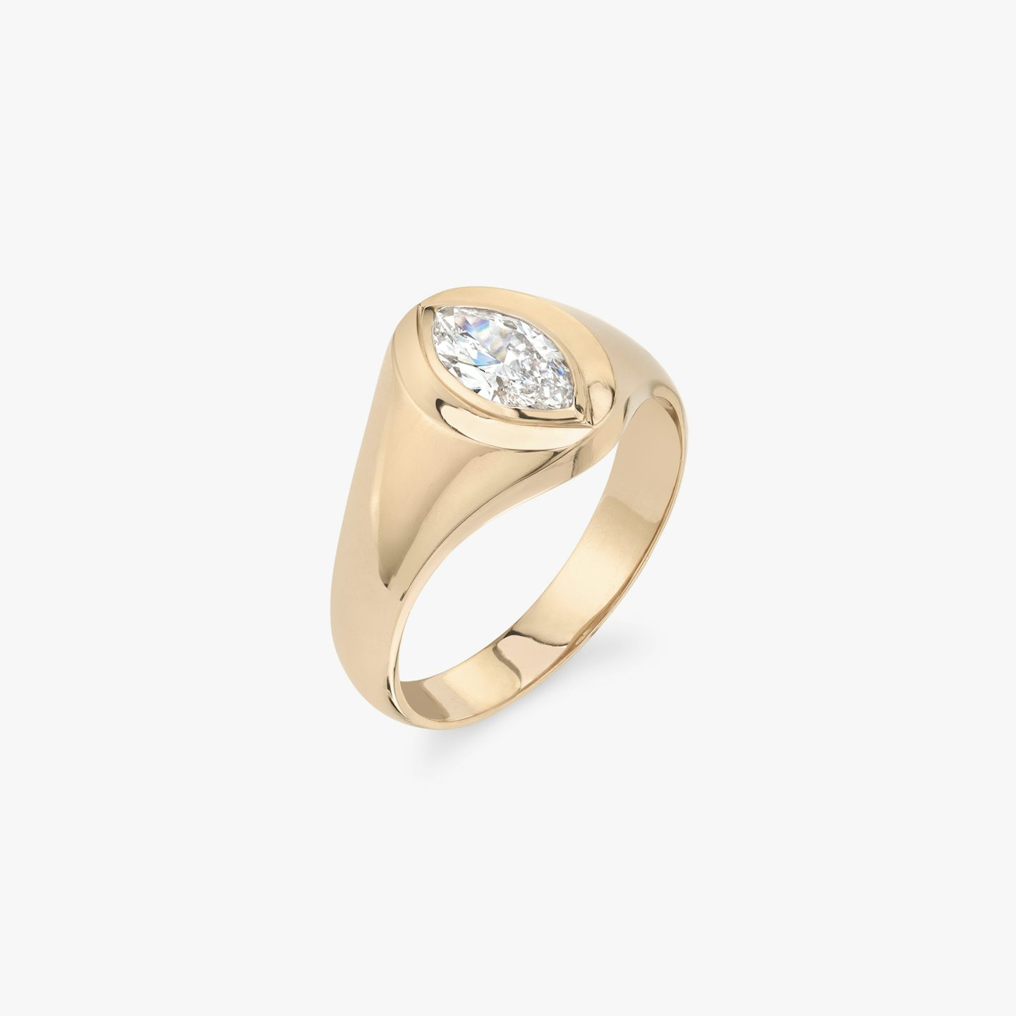 VRAI Signet Ring | Marquise | 14k | Rose Gold