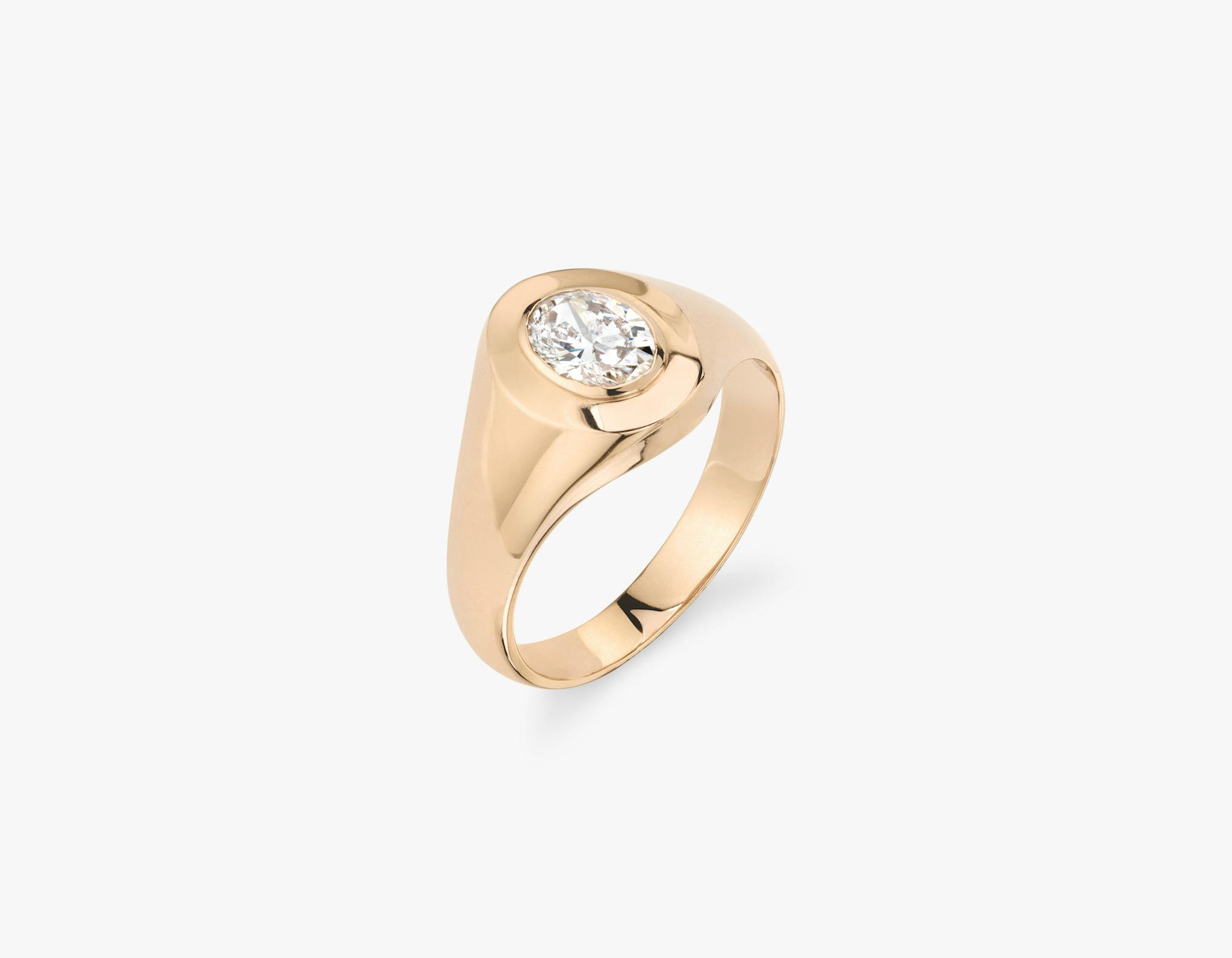 VRAI Signet Ring | Oval | 14k | Rose Gold
