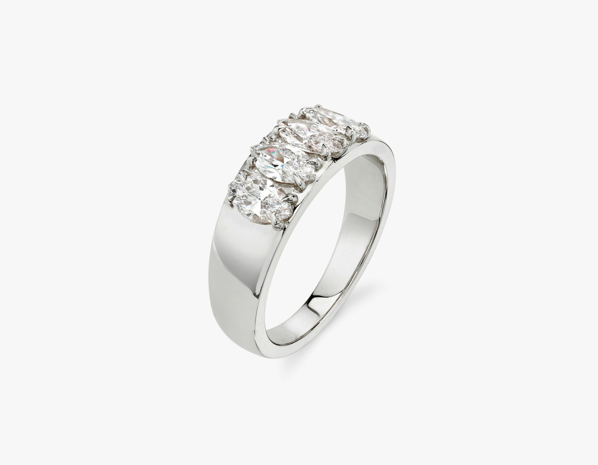 VRAI Tetrad Ring | Marquise | 14k | White Gold