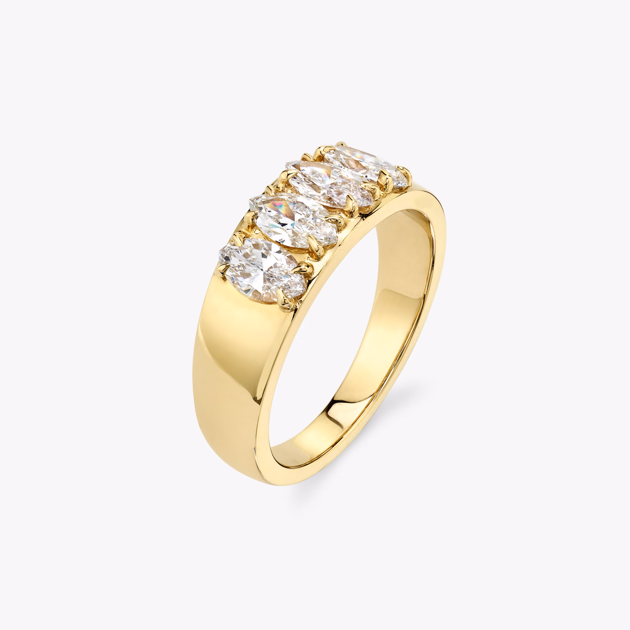 VRAI Tetrad Ring | Marquise | 14k | Yellow Gold