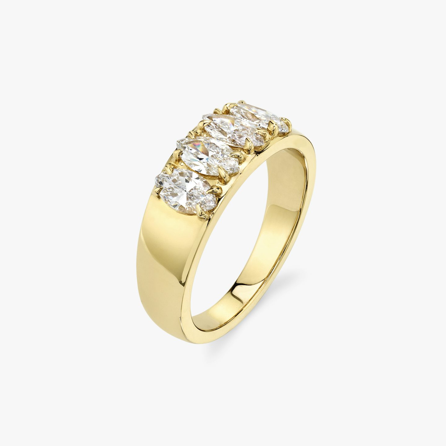 VRAI Tetrad Ring | Marquise | 14k | Yellow Gold