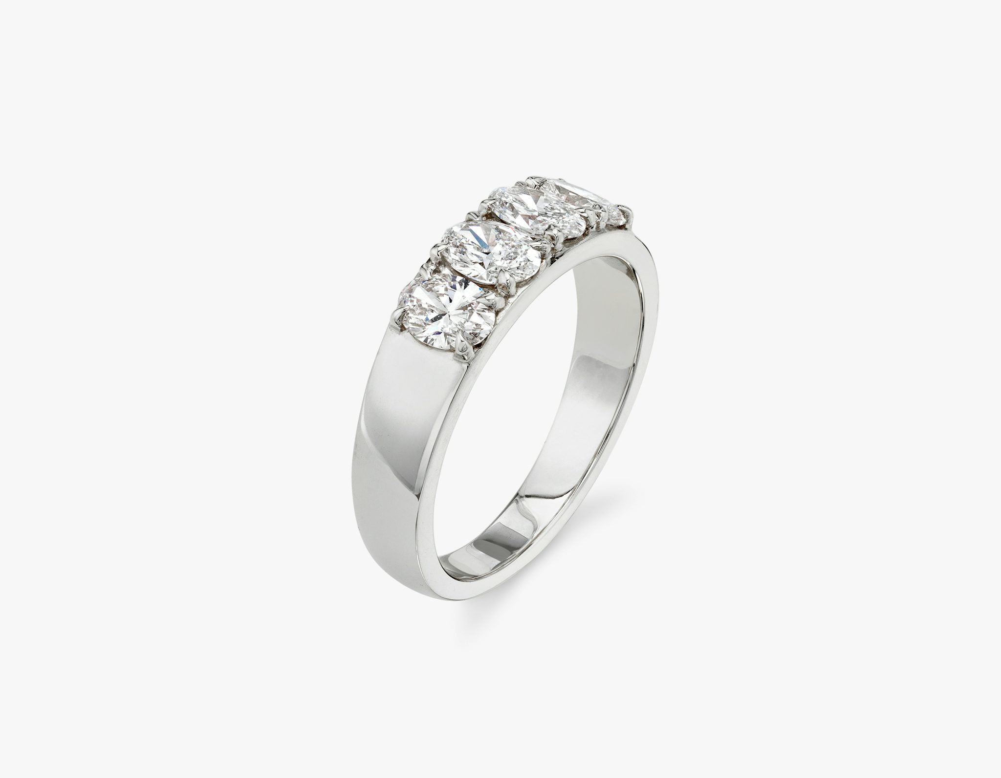 VRAI Tetrad Ring | Oval | 14k | White Gold