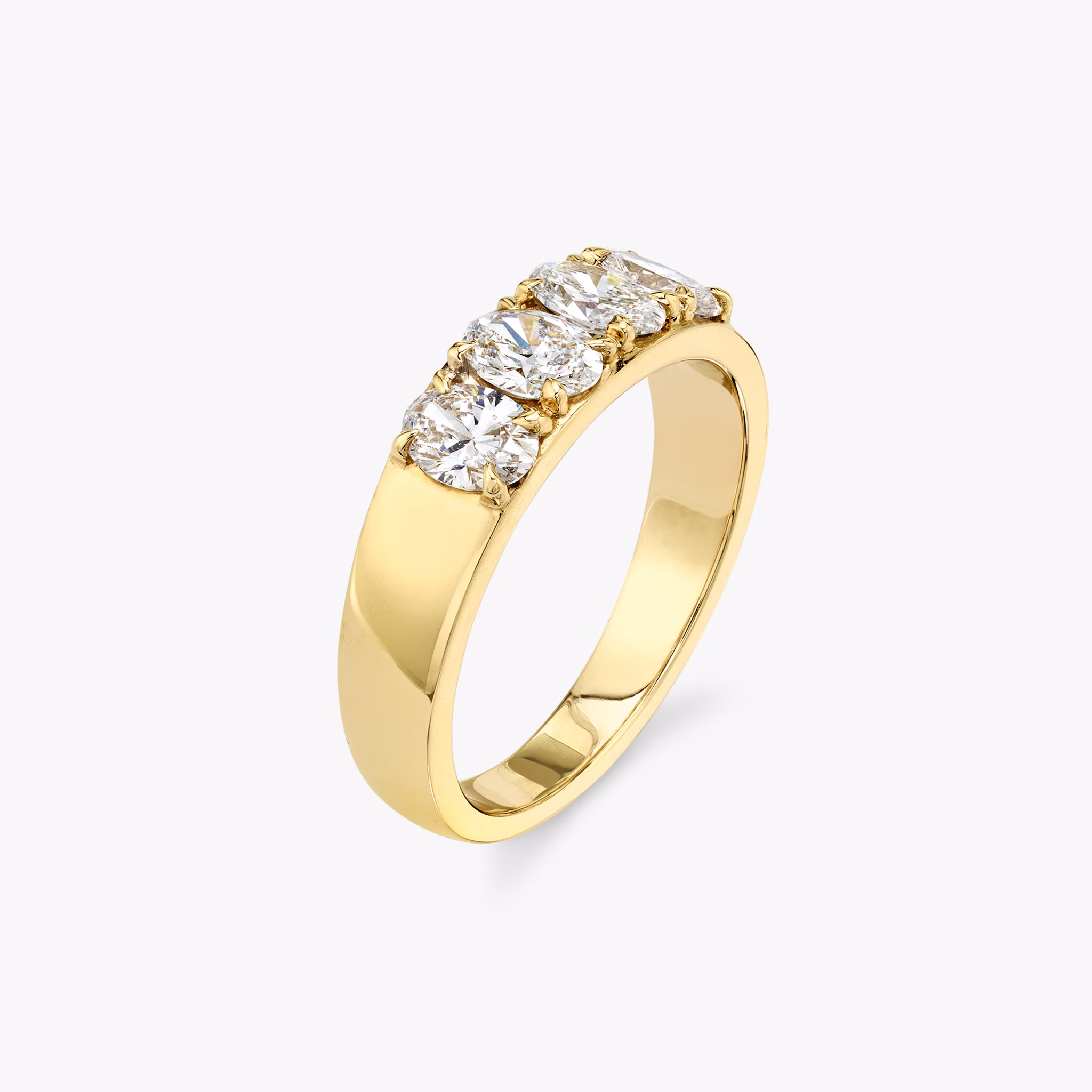 VRAI Tetrad Ring | Oval | 14k | Yellow Gold
